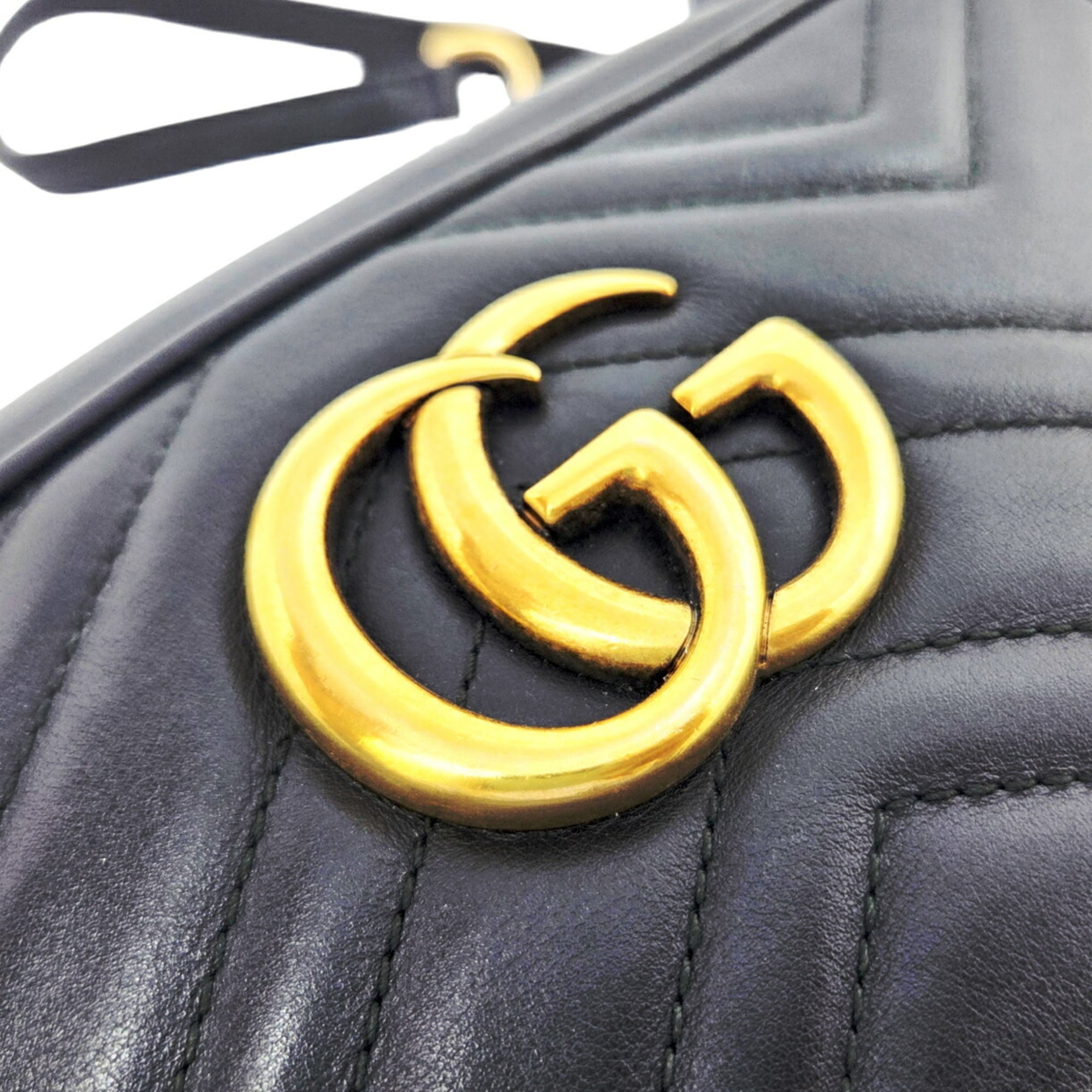 Gucci Black Leather Shoulder Bag (Pre-Owned)