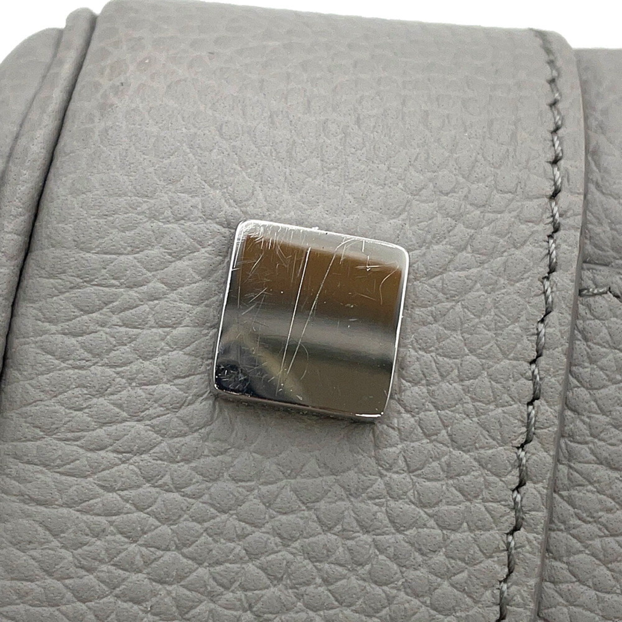 Loewe Gray Leather Handbag (Pre-Owned)
