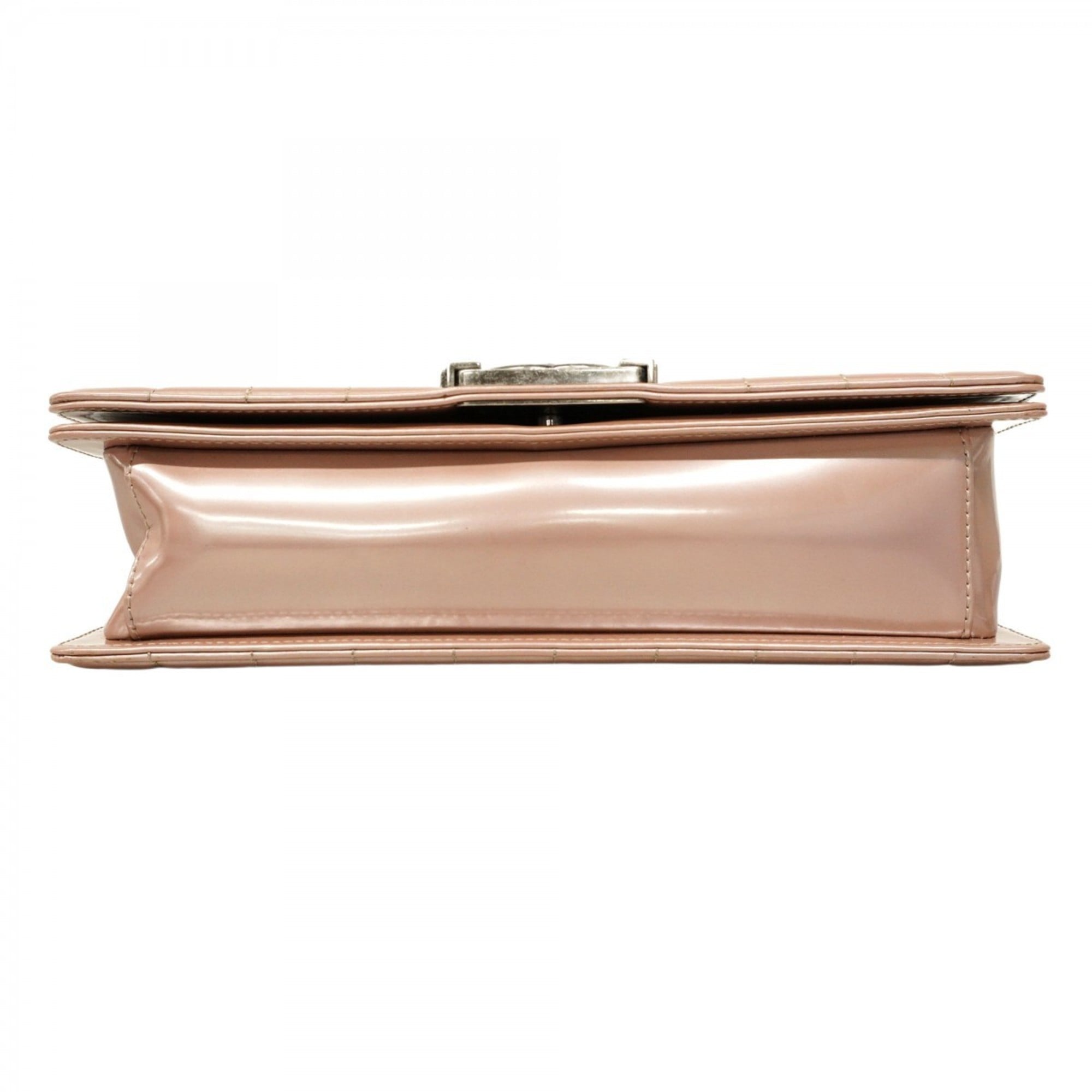 Chanel Pink Patent Leather Shoulder Bag (Pre-Owned)