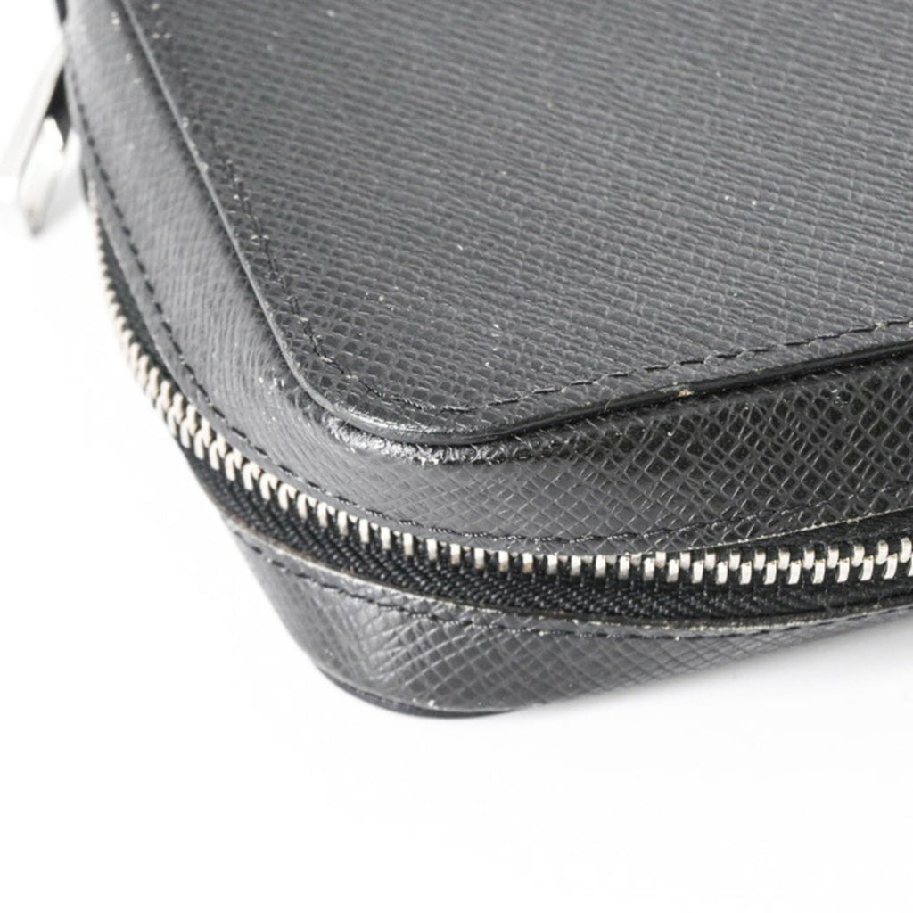 Louis Vuitton Black Monogram Eclipse Taiga Leather Long Wallet (Bi-Fold) (Pre-Owned)