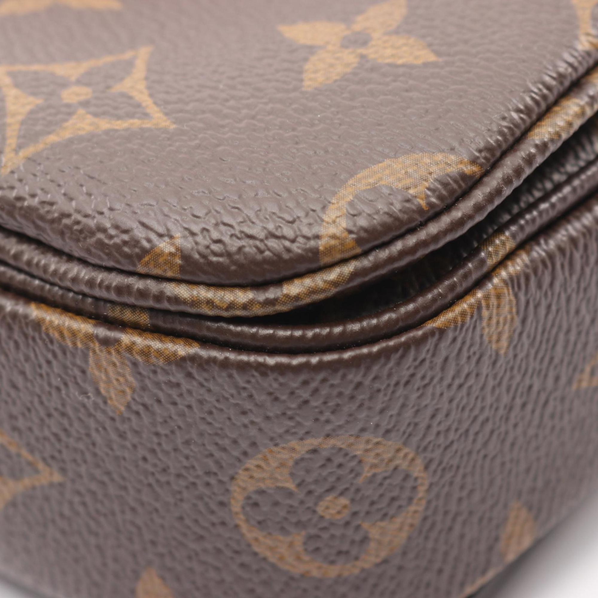 Louis Vuitton Brown Monogram Monogram Leather Handbag Pochette (Pre-Owned)