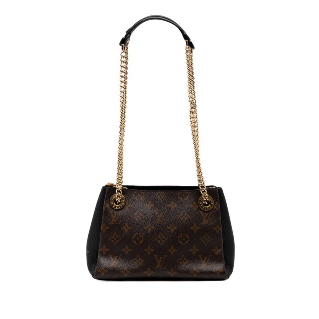 Louis Vuitton Black Brown Pvc Leather Handbag Shoulder Bag (Pre-Owned)