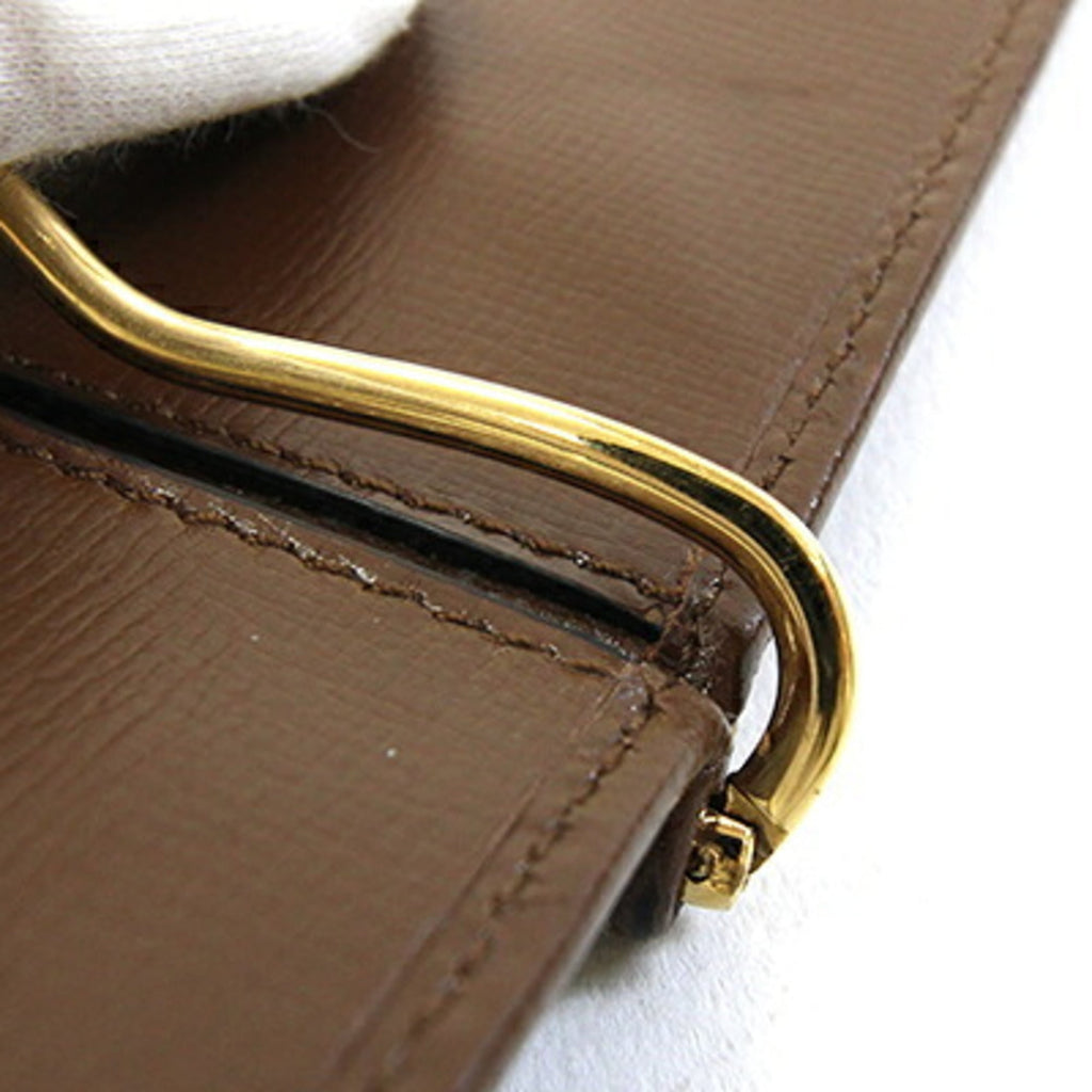 Gucci Beige Brown Gg Supreme Leather Wallet (Bi-Fold) (Pre-Owned)
