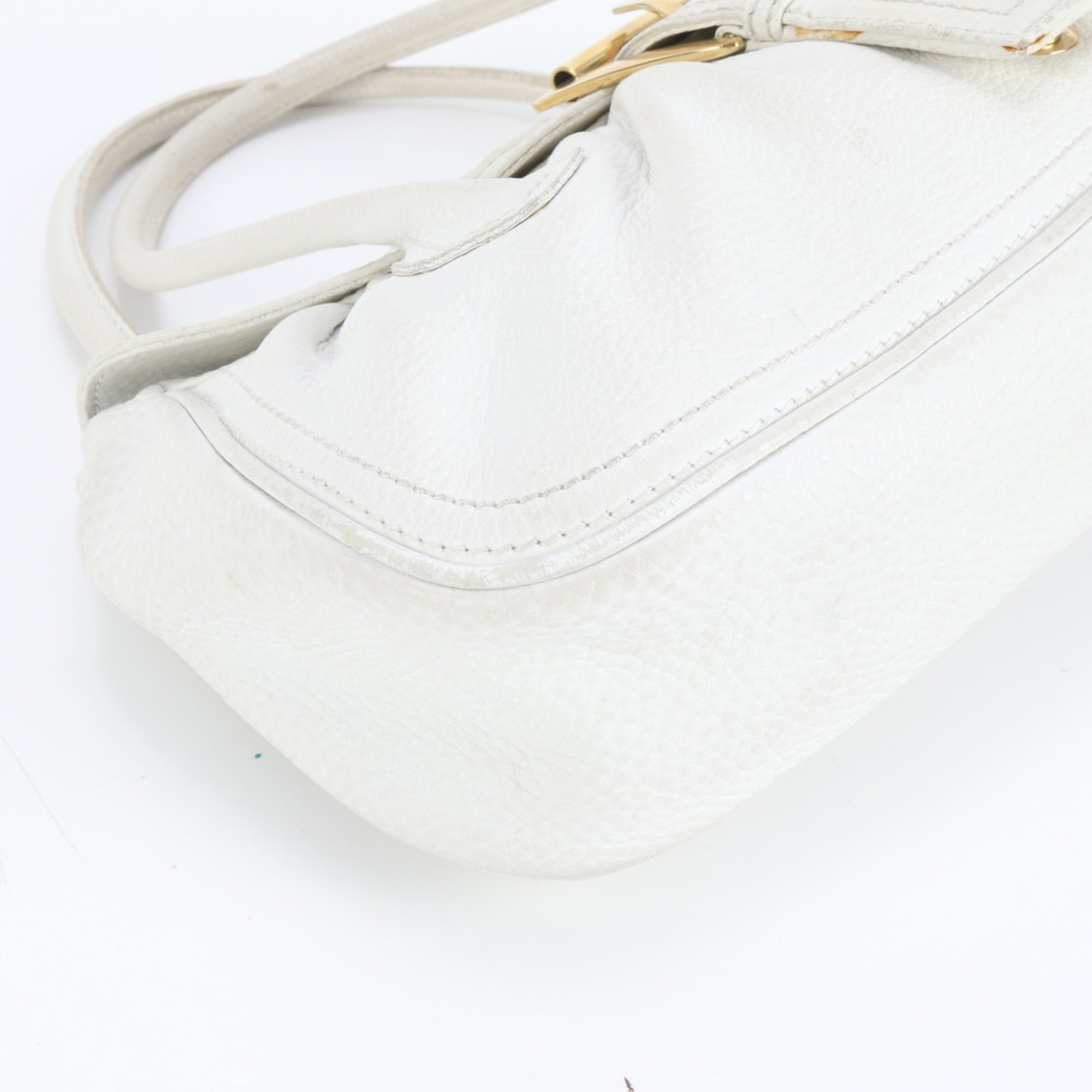 Celine White Leather Shoulder Bag (Pre-Owned)