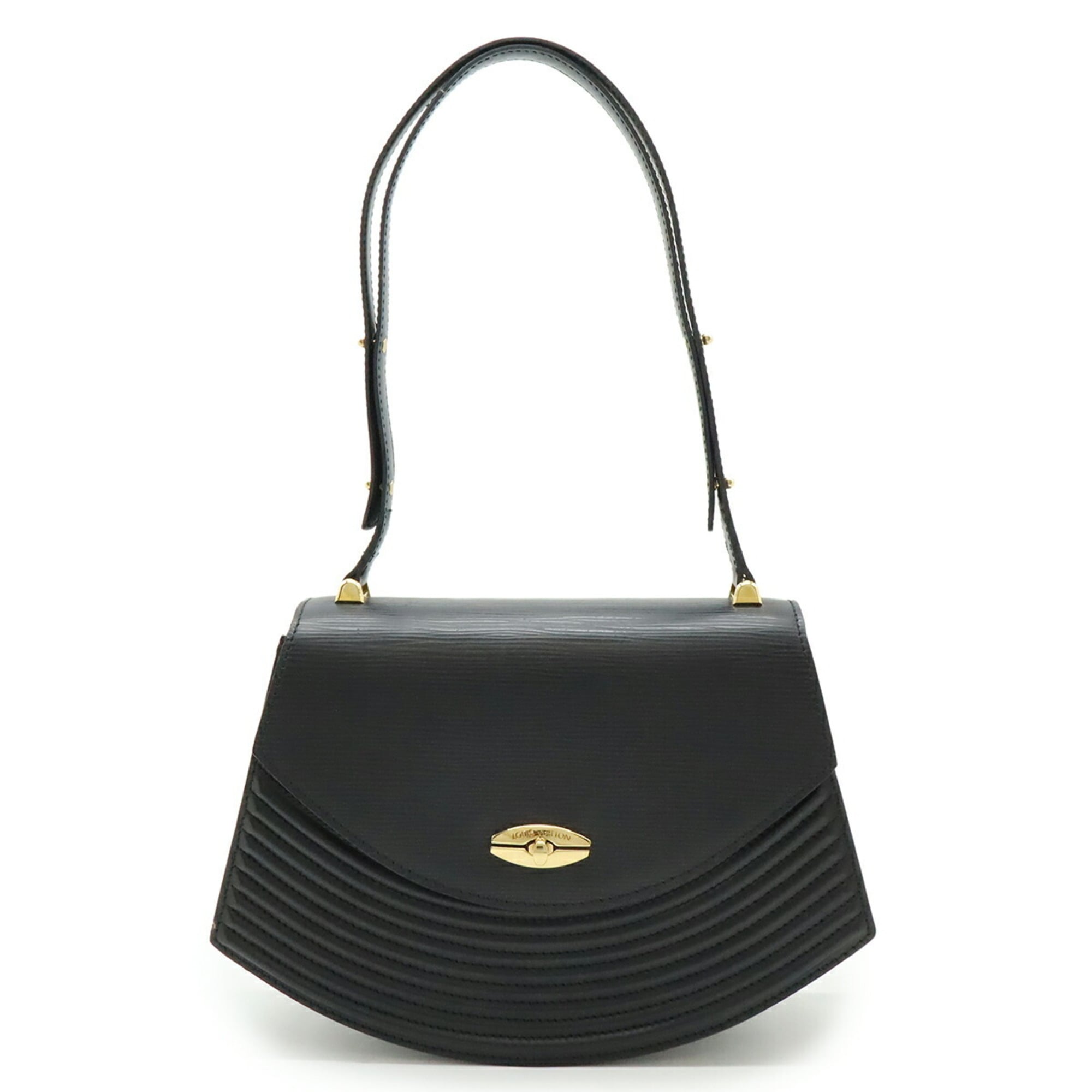 Louis Vuitton Black Noir Epi Leather Handbag Shoulder Bag (Pre-Owned)