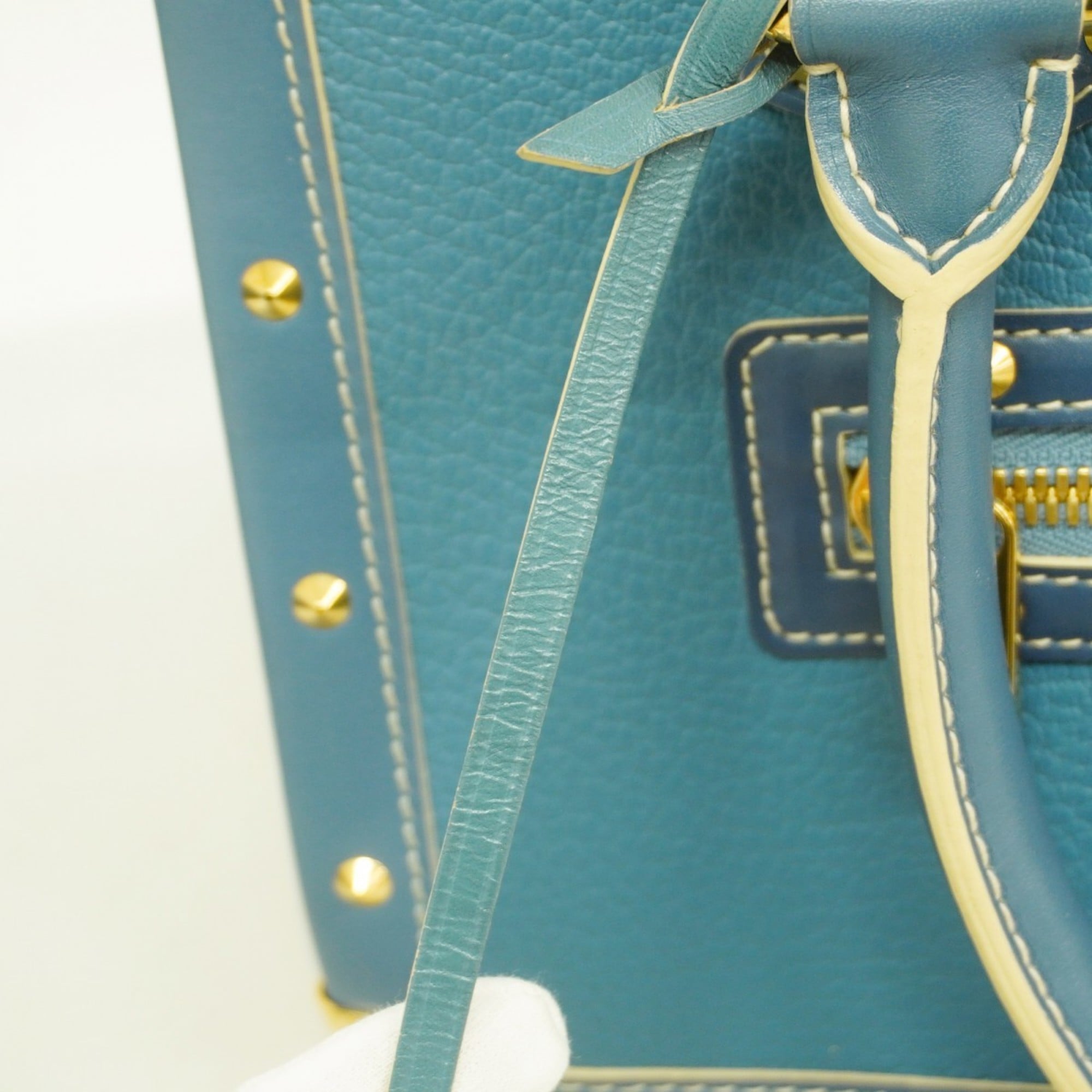 Louis Vuitton Blue Handbag (Pre-Owned)