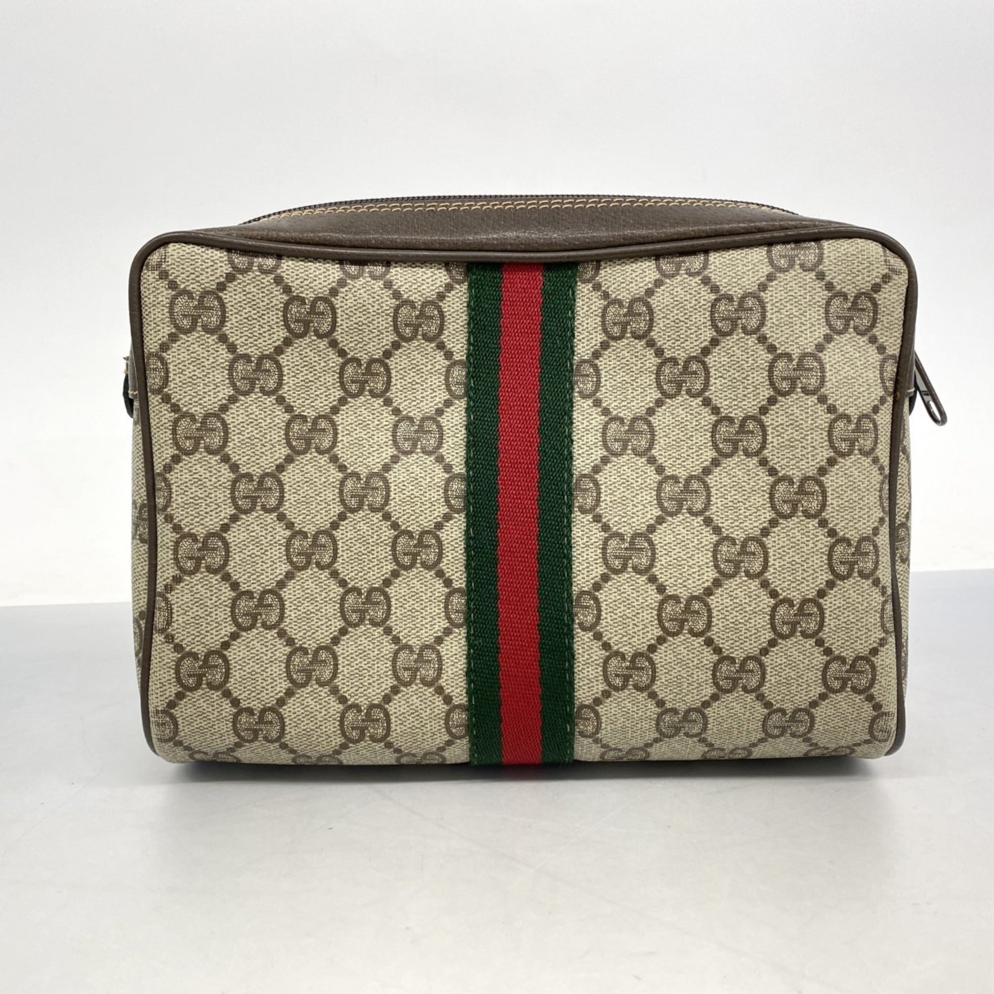 Gucci Brown Pvc Pouch (Pre-Owned)
