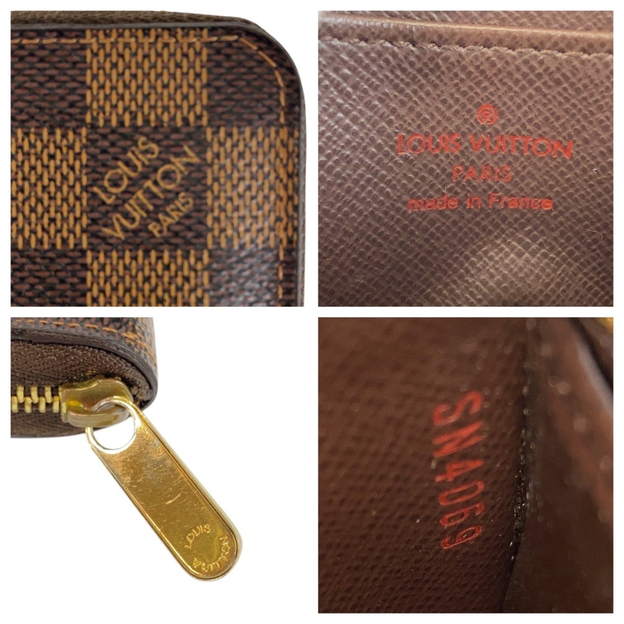 Louis Vuitton Brown Damier Canvas Damier Canvas Coin Purse/Coin Case (Pre-Owned)