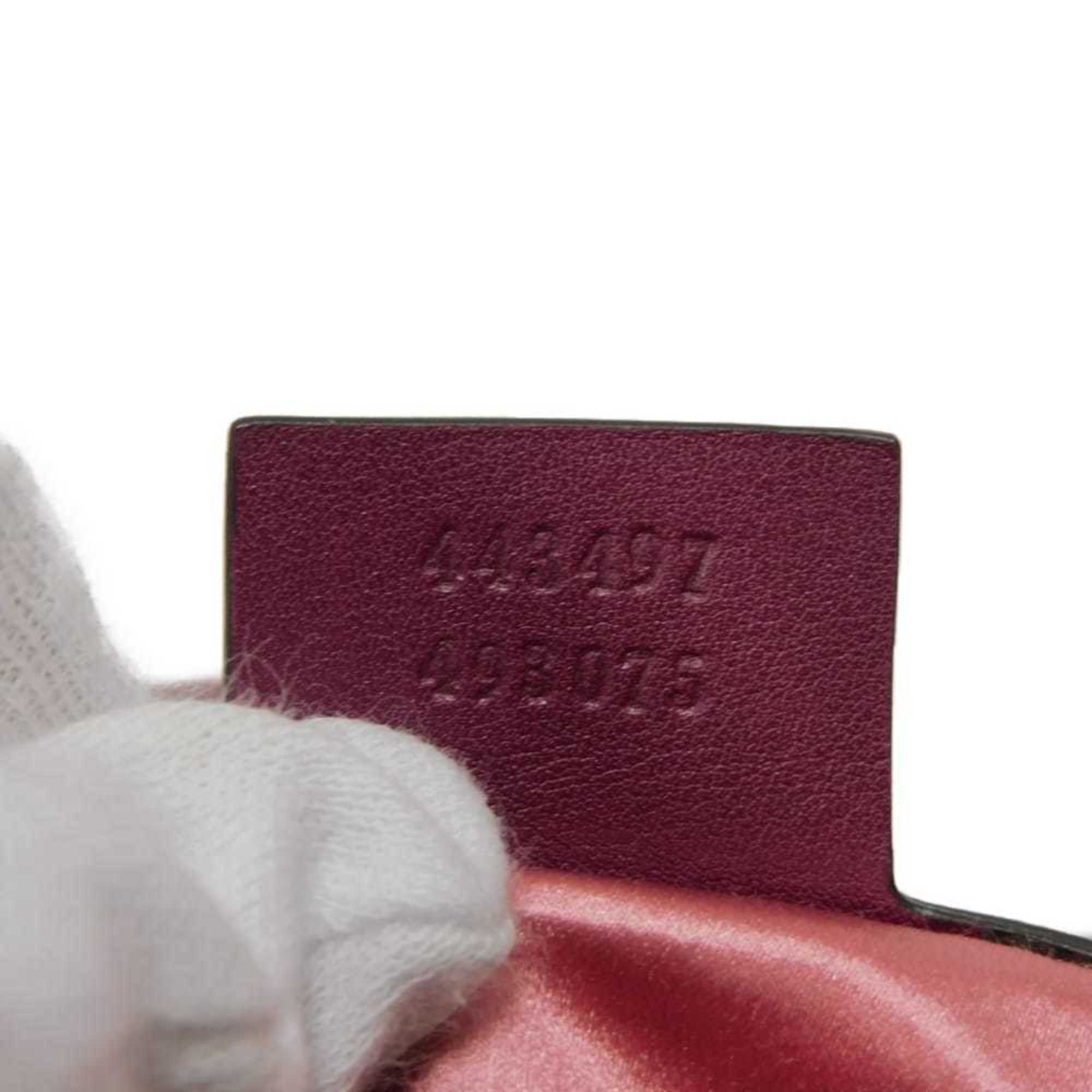 Gucci Purple Velvet Shoulder Bag (Pre-Owned)