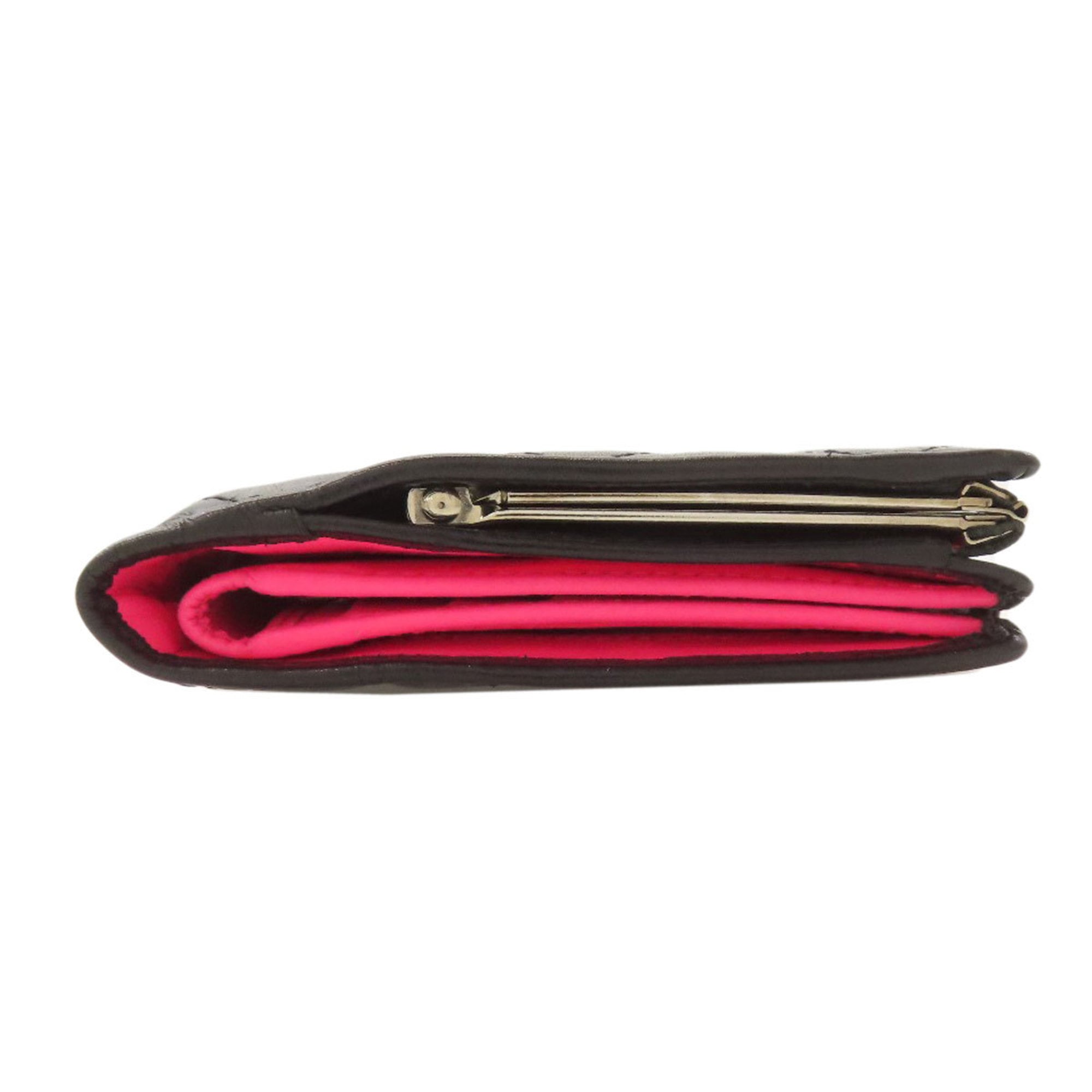 Chanel Black Leather Wallet (Bi-Fold) (Pre-Owned)