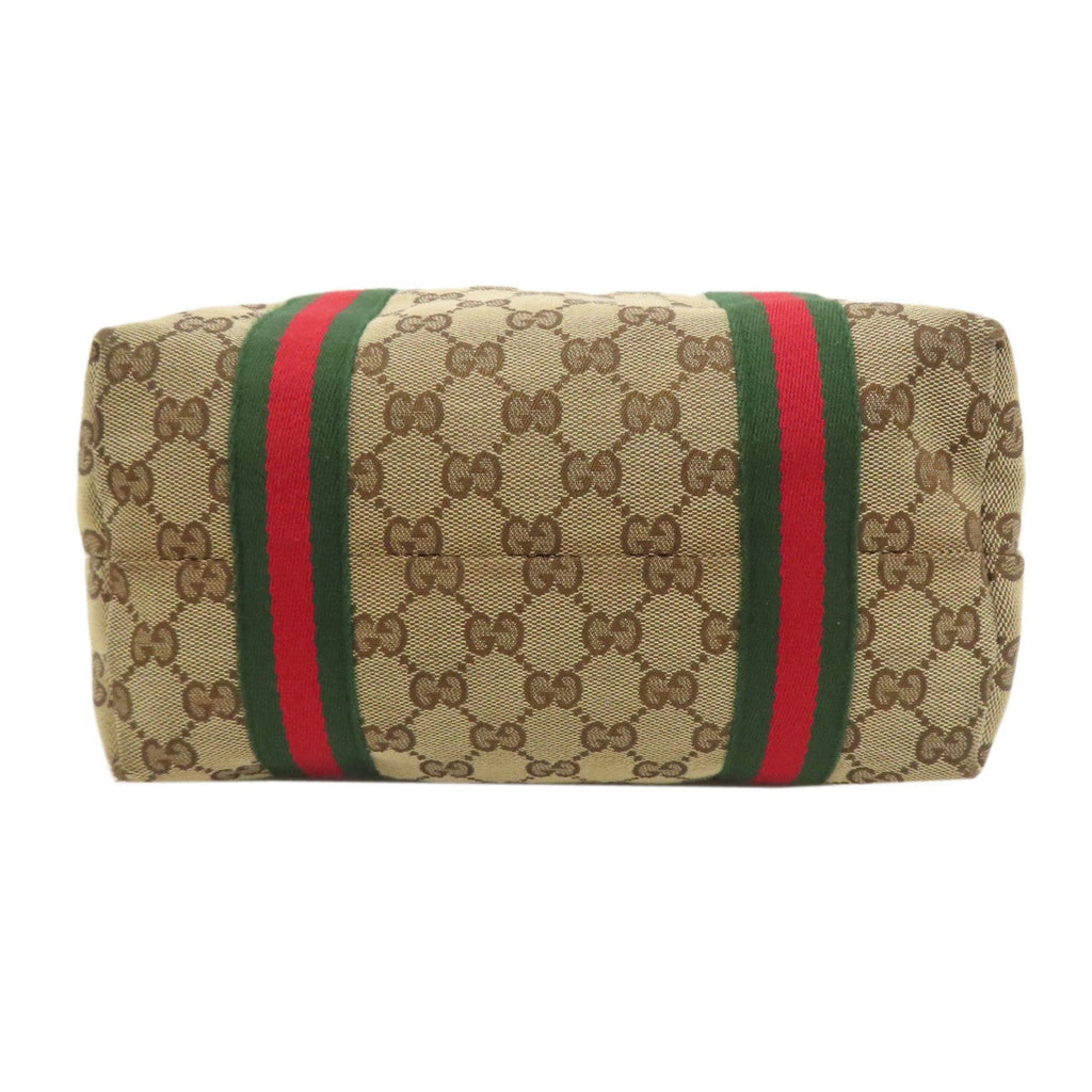 Gucci Brown Canvas Tote Bag (Pre-Owned)