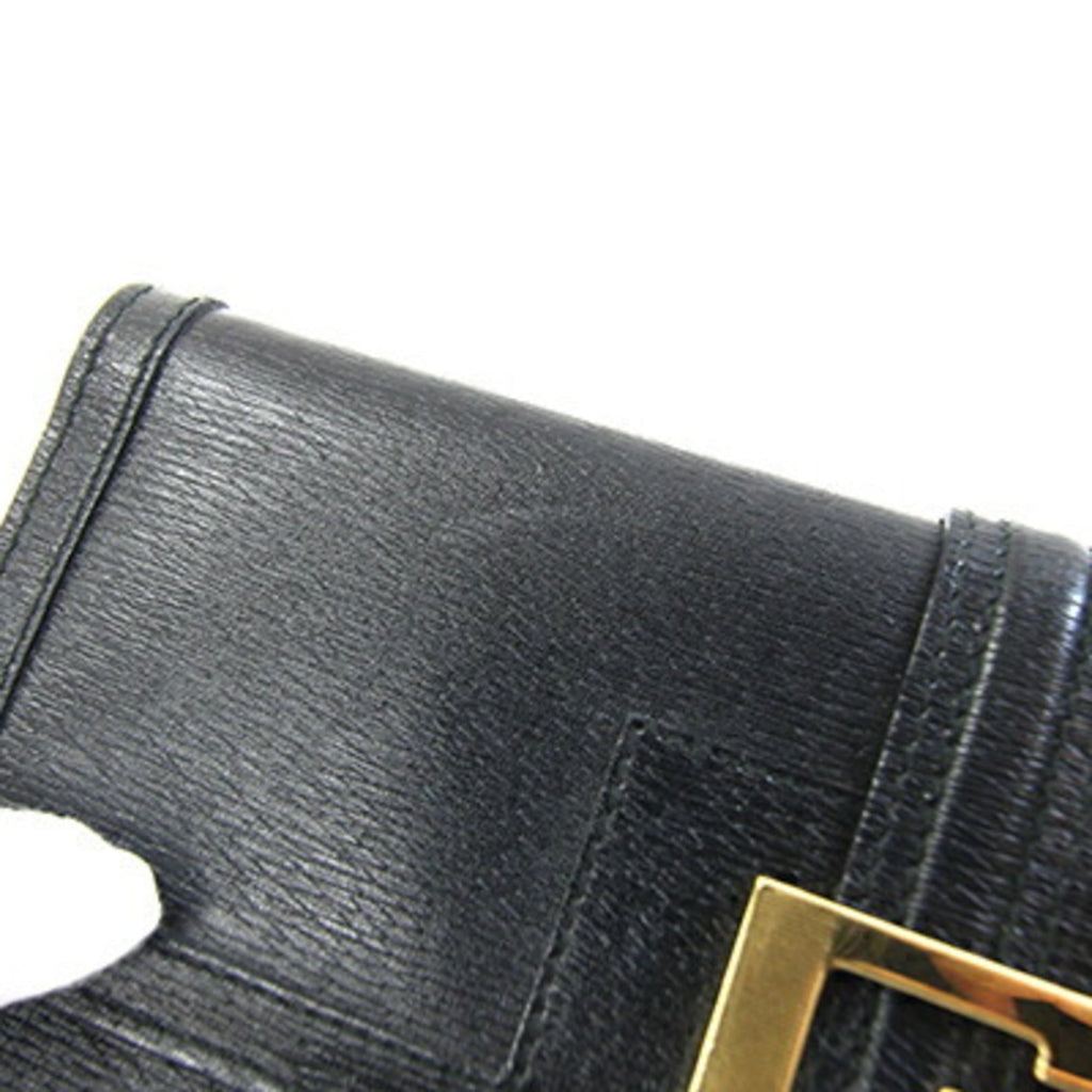 Gucci Black Leather Long Wallet (Bi-Fold) (Pre-Owned)