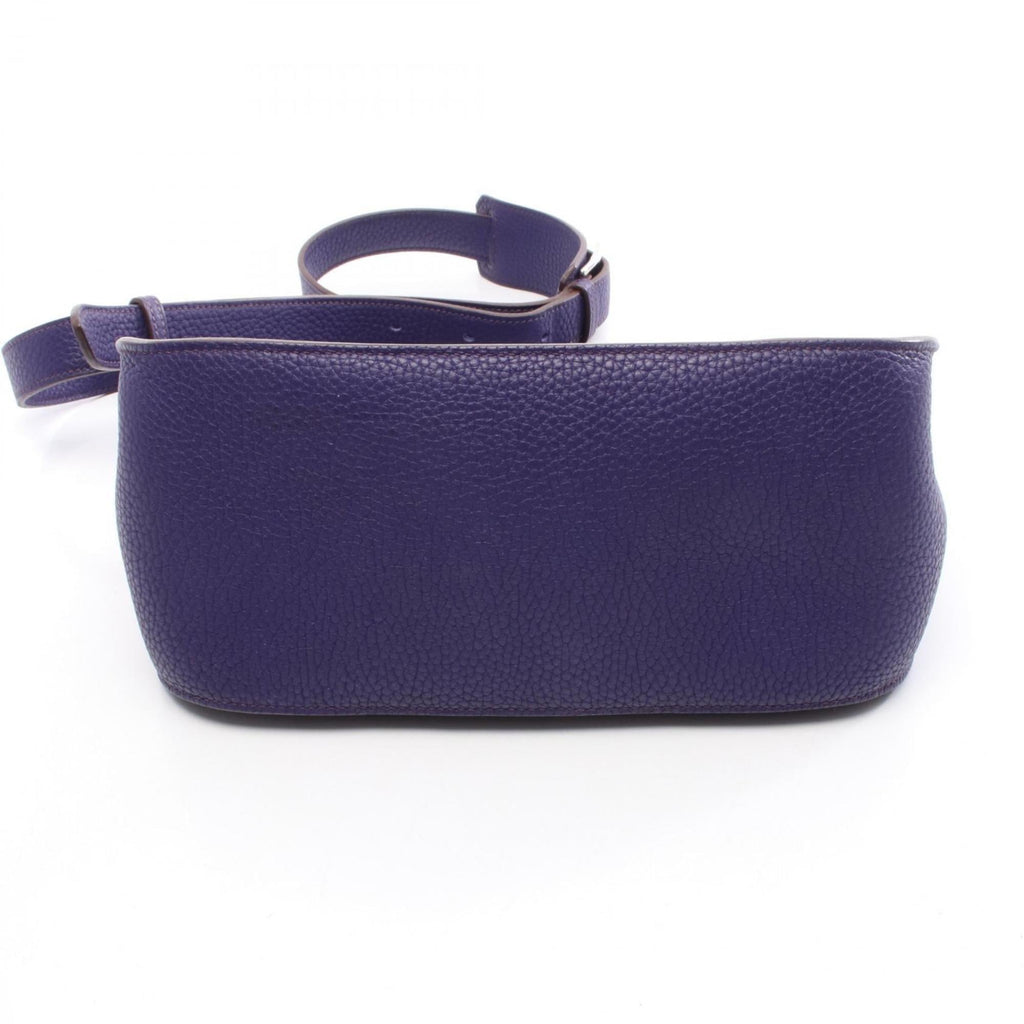Hermes Iris Purple Taurillon Clemence Leather Leather Shoulder Bag (Pre-Owned)