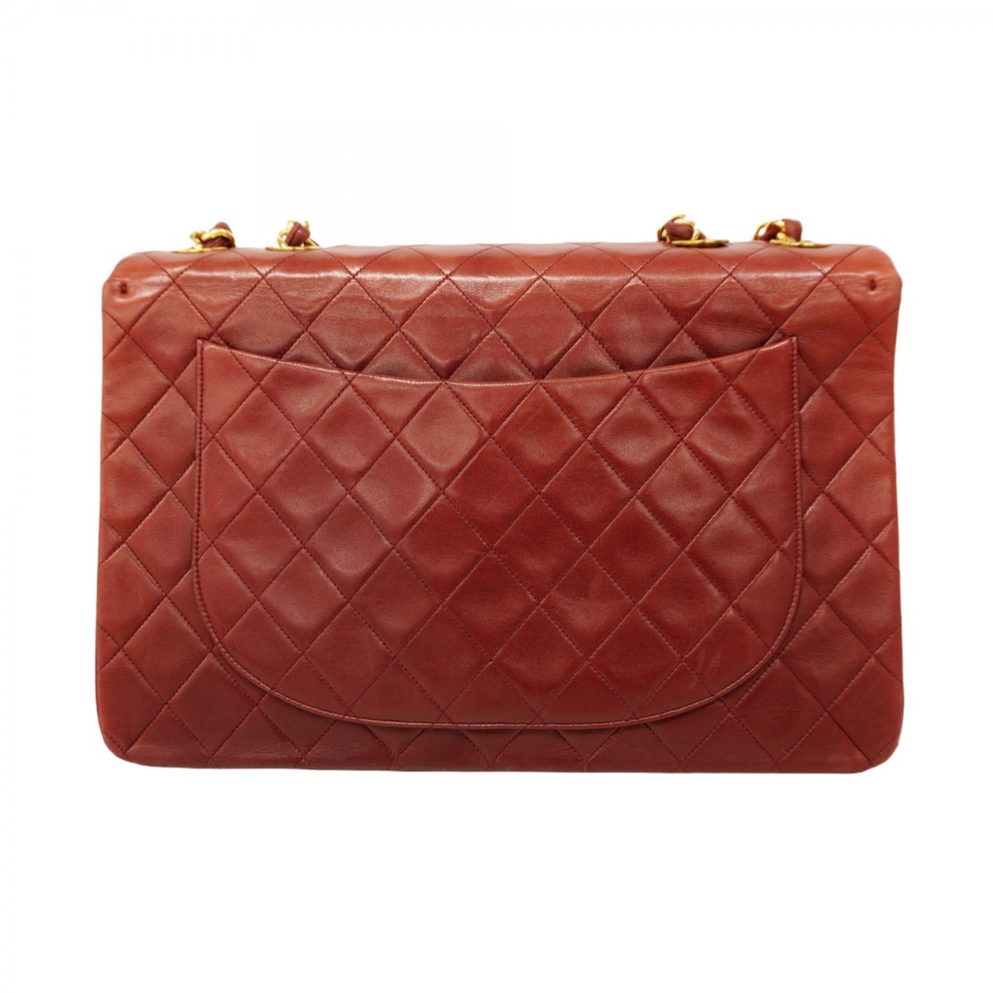 Chanel Bordeaux Leather Shoulder Bag (Pre-Owned)