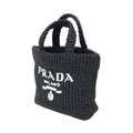 Prada Black Viscose Handbag Tote Bag (Pre-Owned)