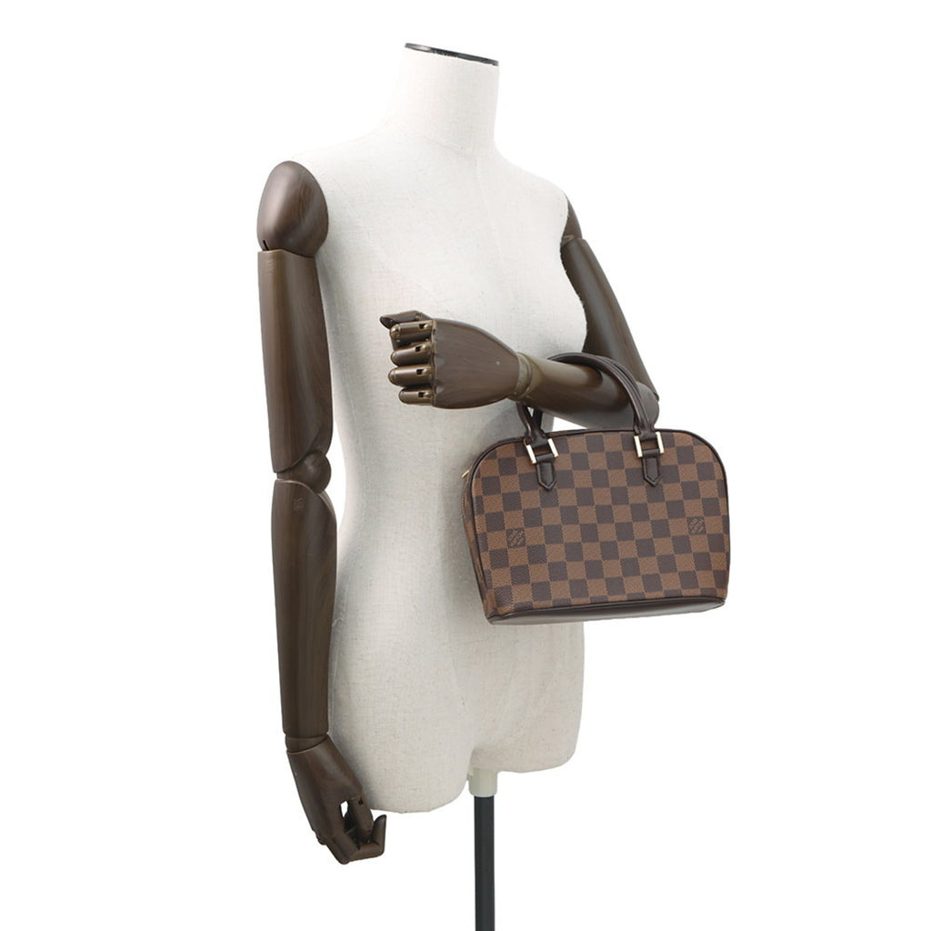Louis Vuitton Damier Damier Canvas Ebene Red Color Handbag (Pre-Owned)
