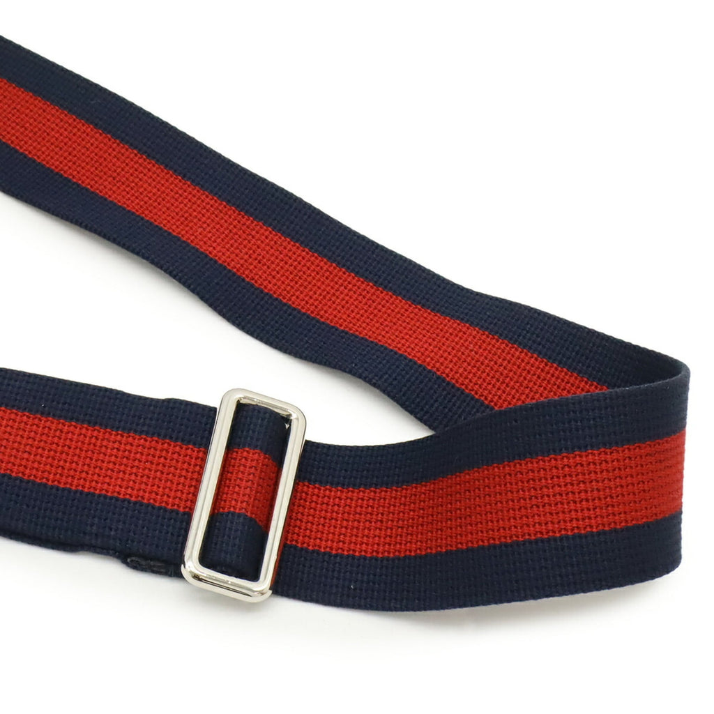 Gucci Black Gray Navy Red Color Gg Supreme Leather Shoulder Bag Sling Bag (Pre-Owned)