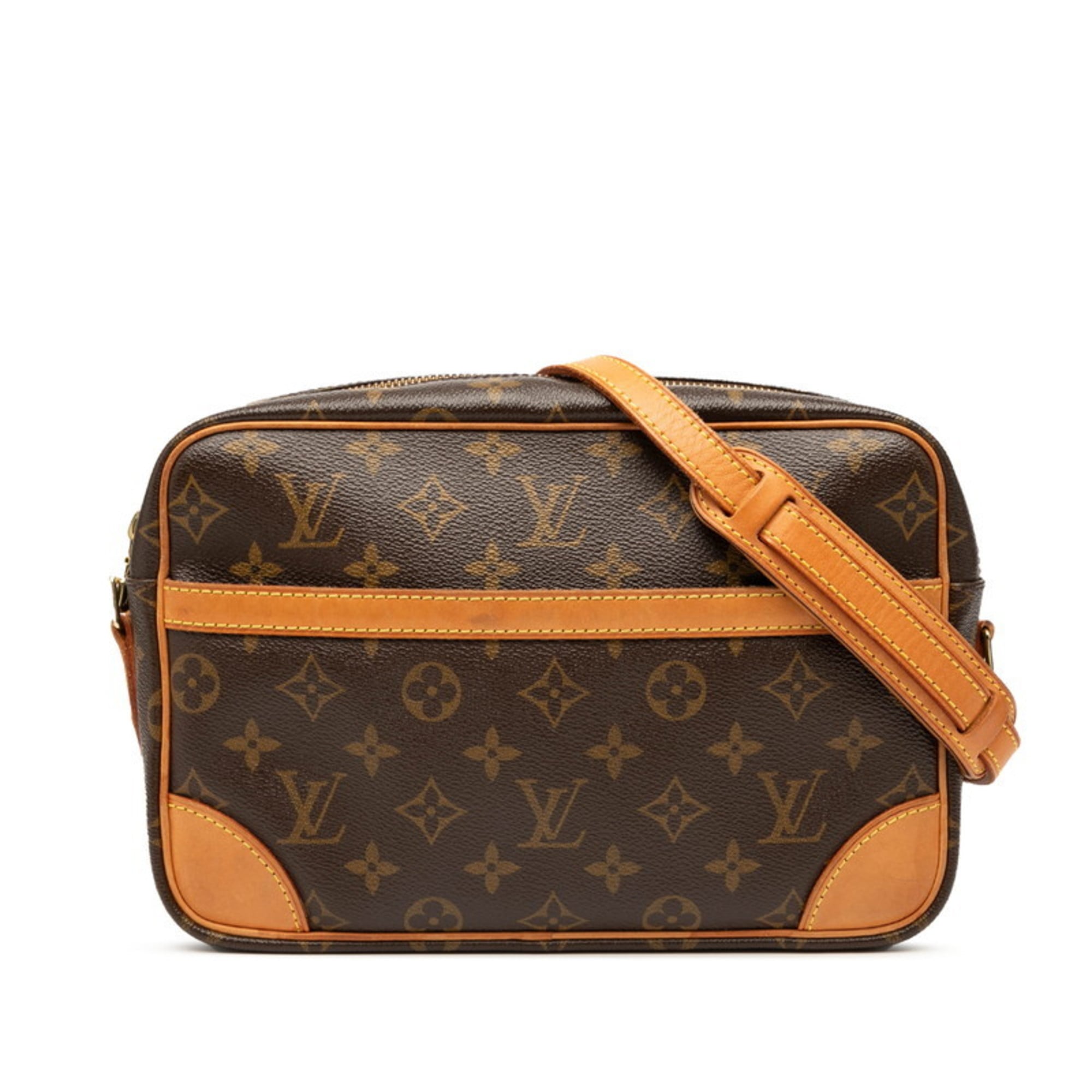 Louis Vuitton Brown Pvc Leather Shoulder Bag (Pre-Owned)