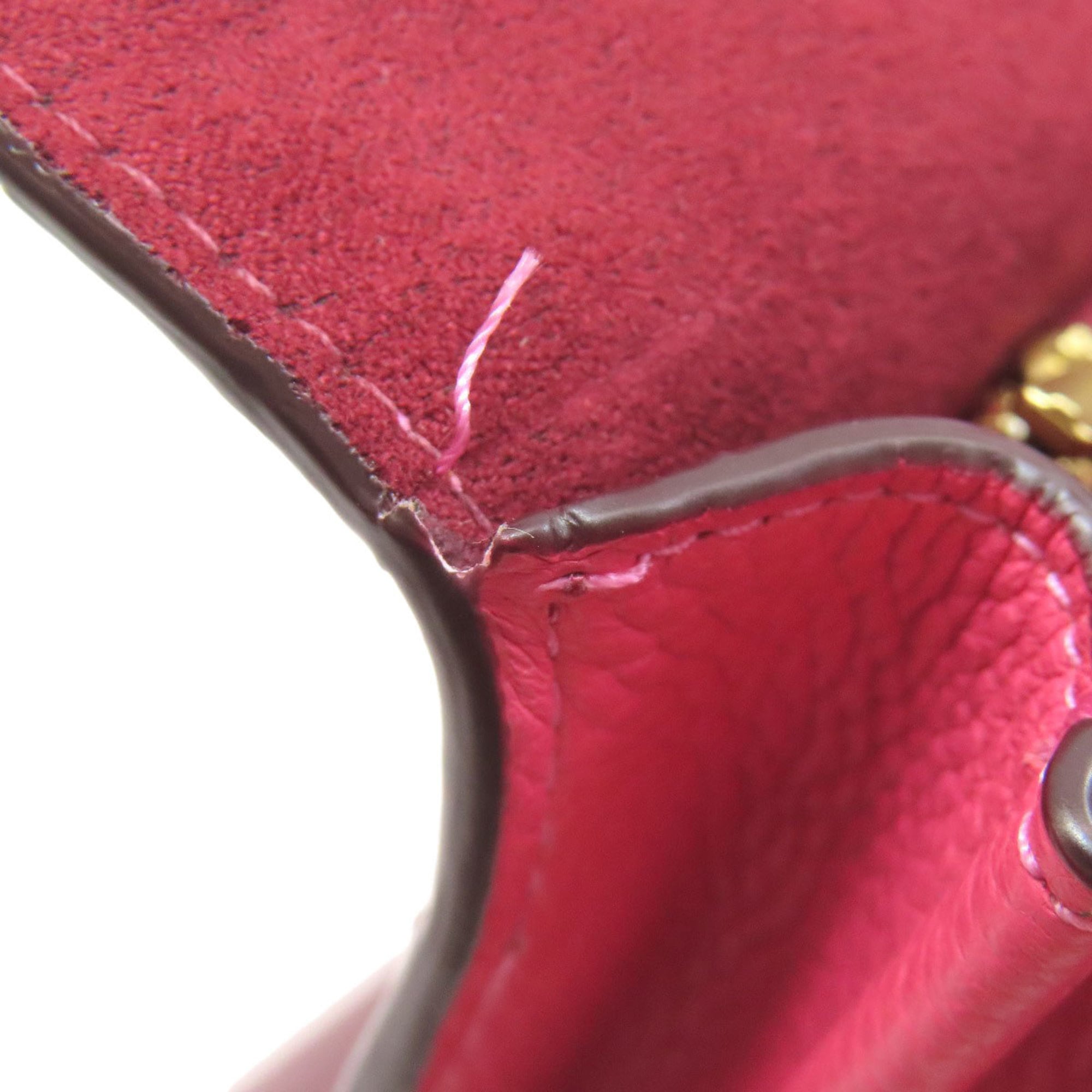 Coach Pink White Leather Handbag (Pre-Owned)