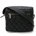 Chanel Coco Cocoon Black Nylon Leather Shoulder Bag (Pre-Owned)