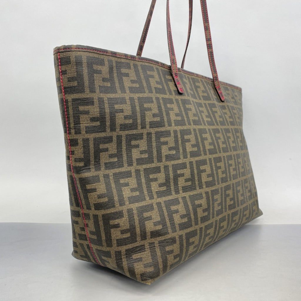 Fendi Brown Pvc Tote Bag (Pre-Owned)