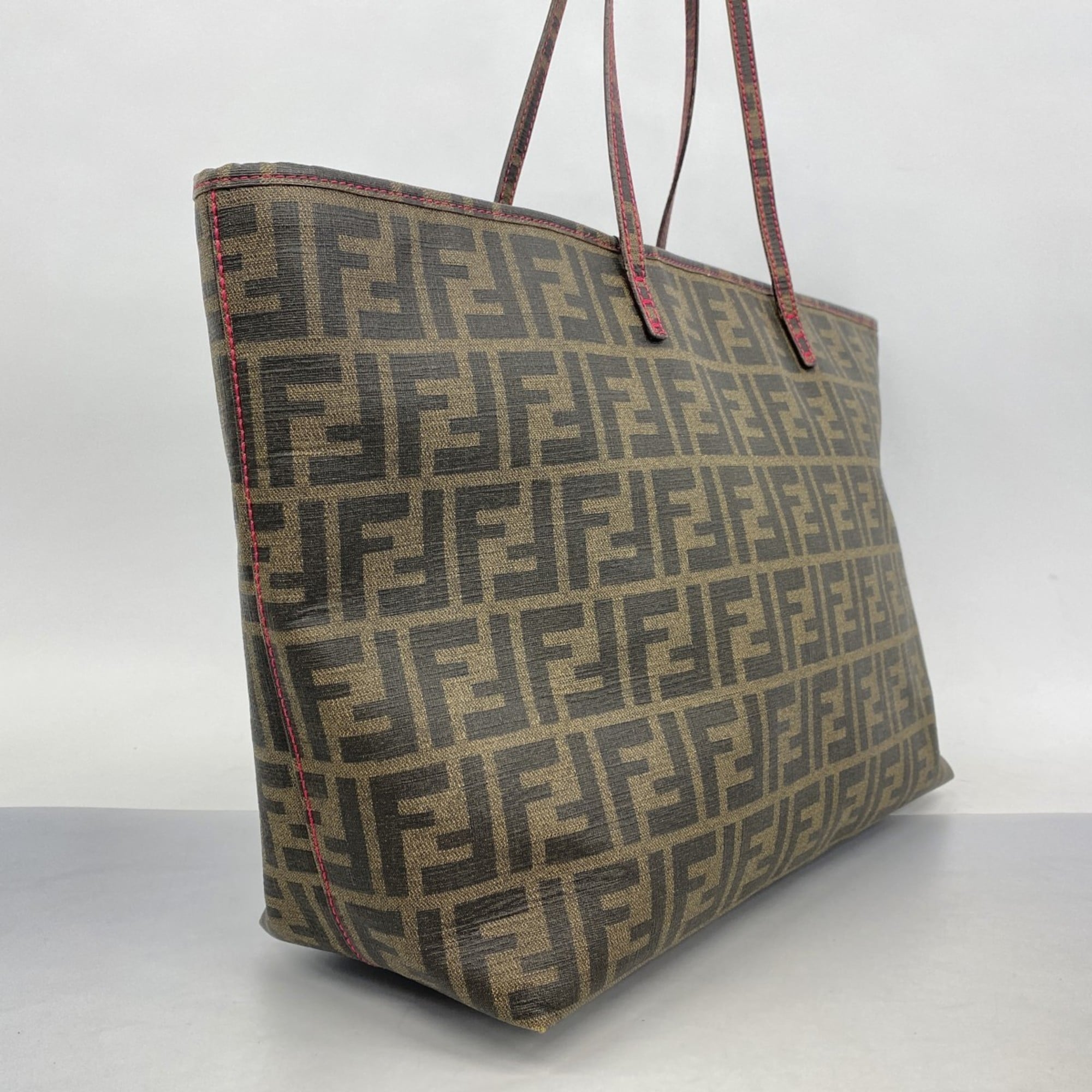 Fendi Brown Pvc Tote Bag (Pre-Owned)