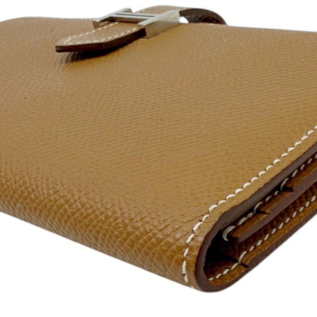 Hermes Gold Epsom Leather Long Wallet (Bi-Fold) (Pre-Owned)