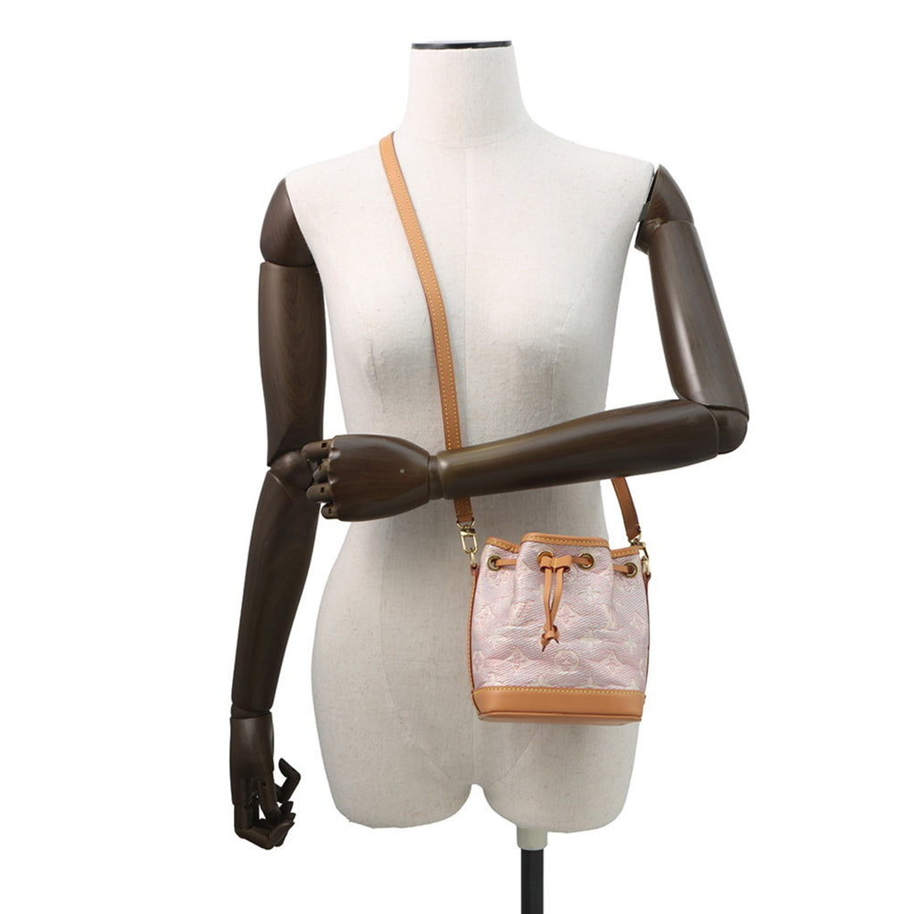 Louis Vuitton Monogram Pink Jacquard Handbag Shoulder Bag (Pre-Owned)