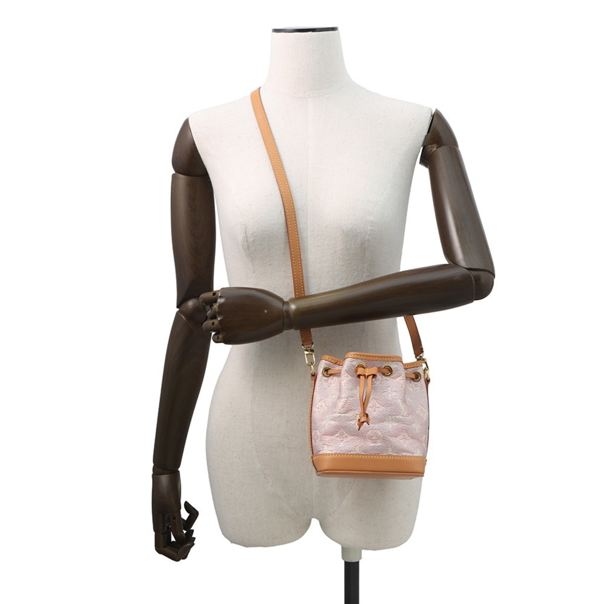 Louis Vuitton Monogram Pink Jacquard Handbag Shoulder Bag (Pre-Owned)