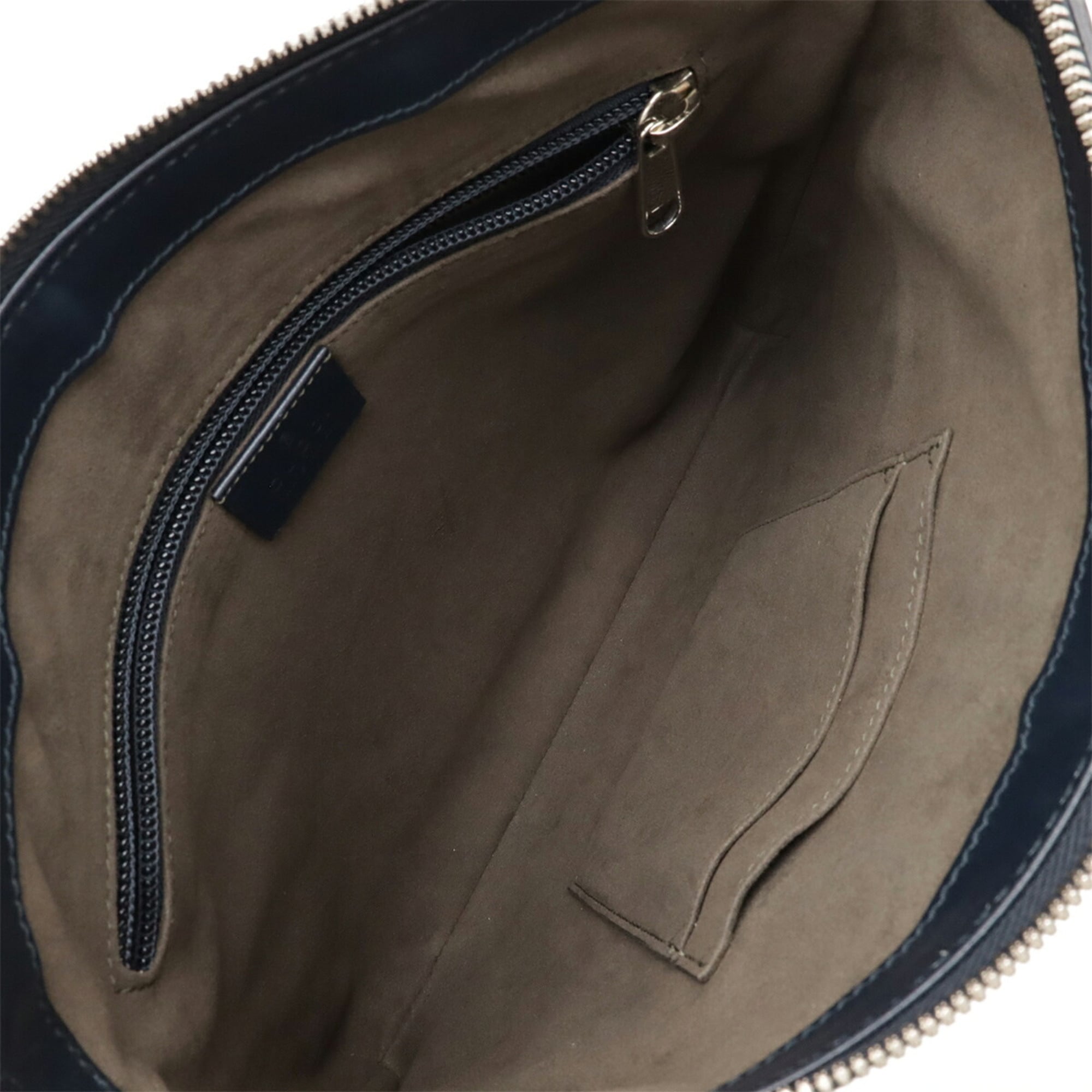 Gucci Guccissima Black Gg Leather Shoulder Bag (Pre-Owned)