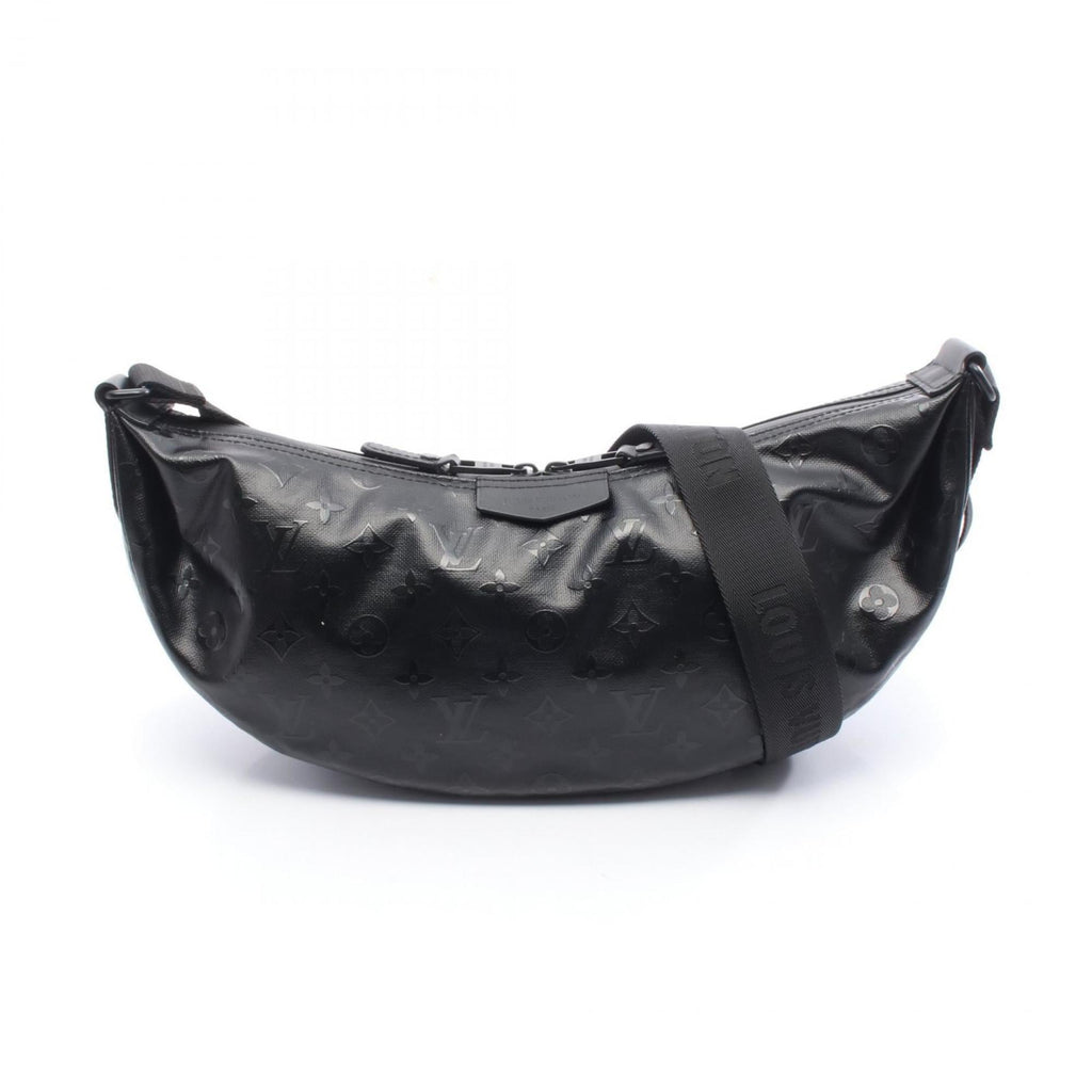 Louis Vuitton Black Canvas Leather Shoulder Bag (Pre-Owned)