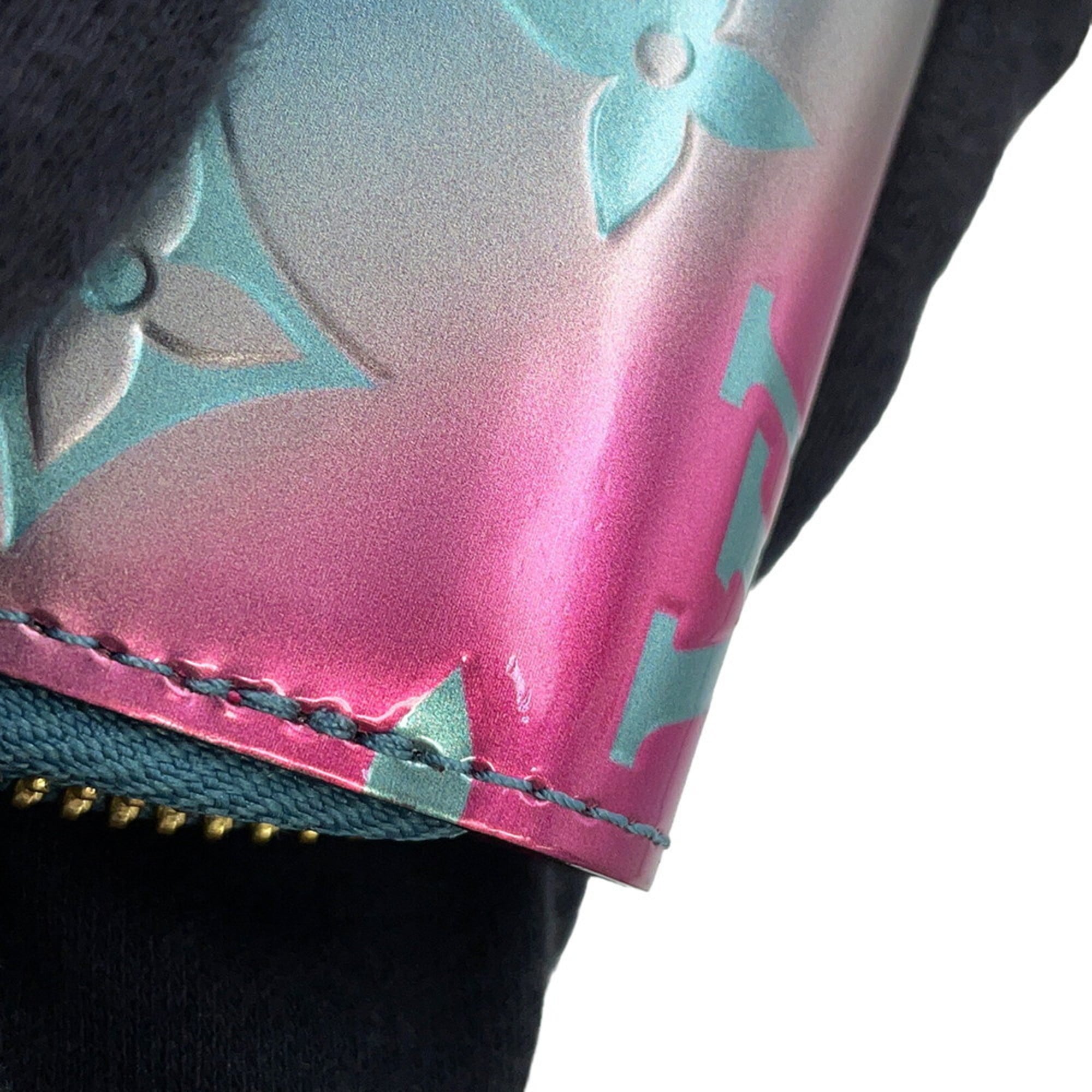 Louis Vuitton Monogram Vernis Blue Pink Monogram Vernis Long Wallet (Bi-Fold) (Pre-Owned)