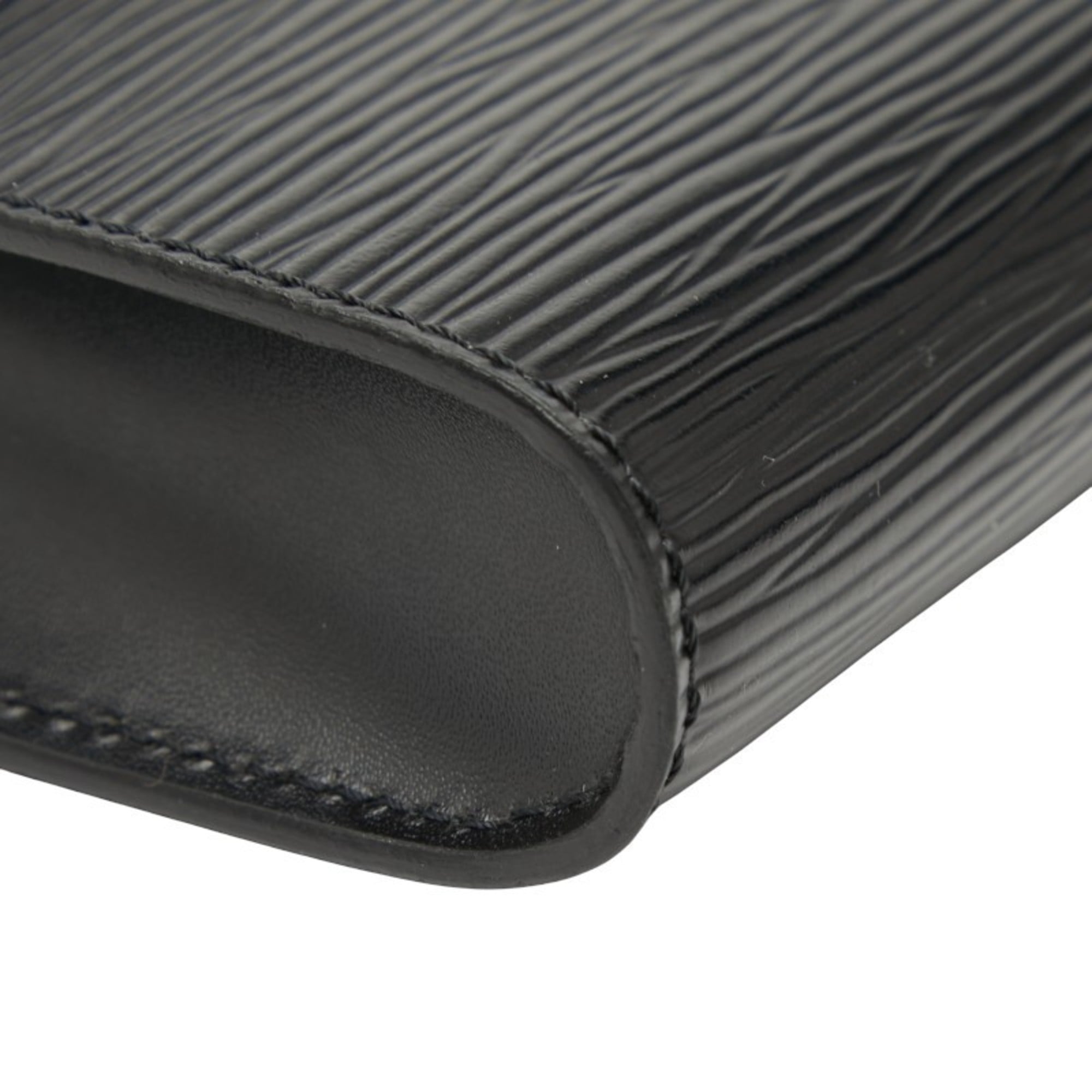 Louis Vuitton Black Noir Leather Shoulder Bag (Pre-Owned)
