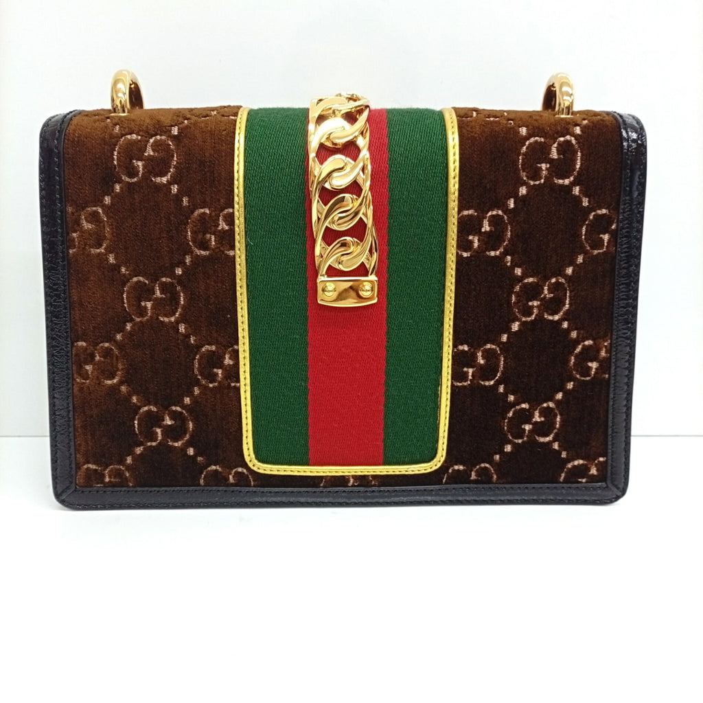 Gucci Brown Patent Leather Leather Shoulder Bag (Pre-Owned)