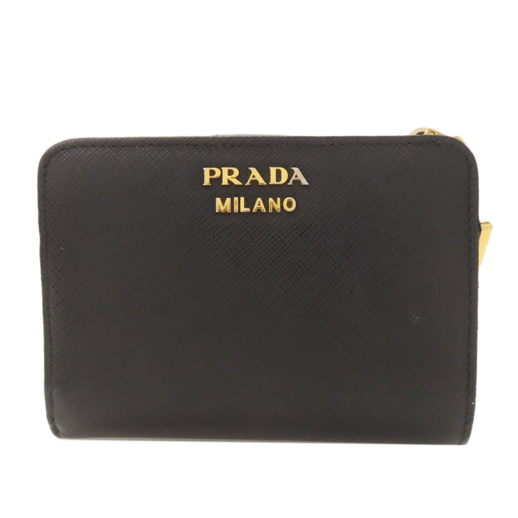 Prada Black Leather Wallet (Bi-Fold) (Pre-Owned)