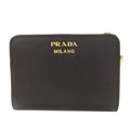Prada Black Leather Wallet (Bi-Fold) (Pre-Owned)