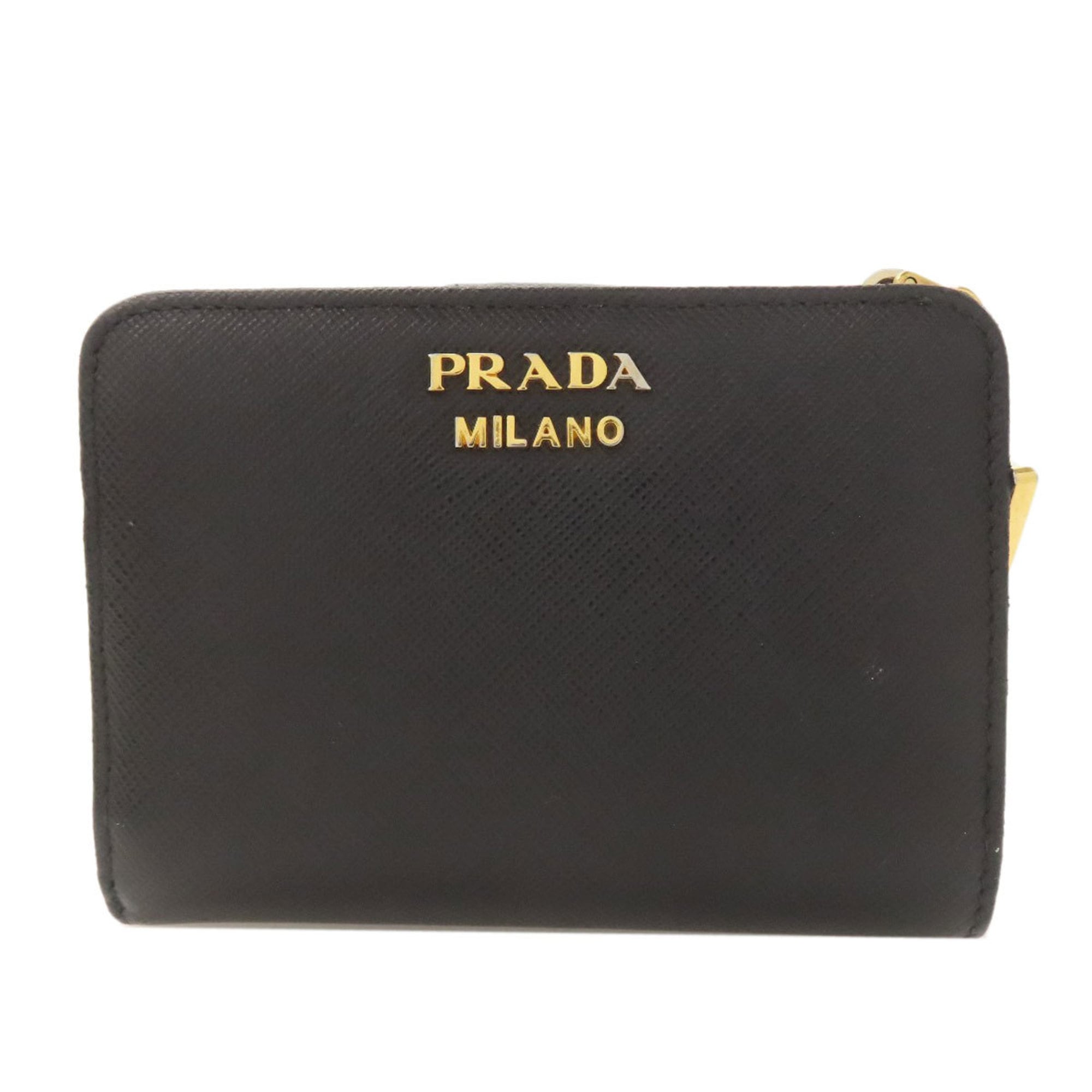 Prada Black Leather Wallet (Bi-Fold) (Pre-Owned)