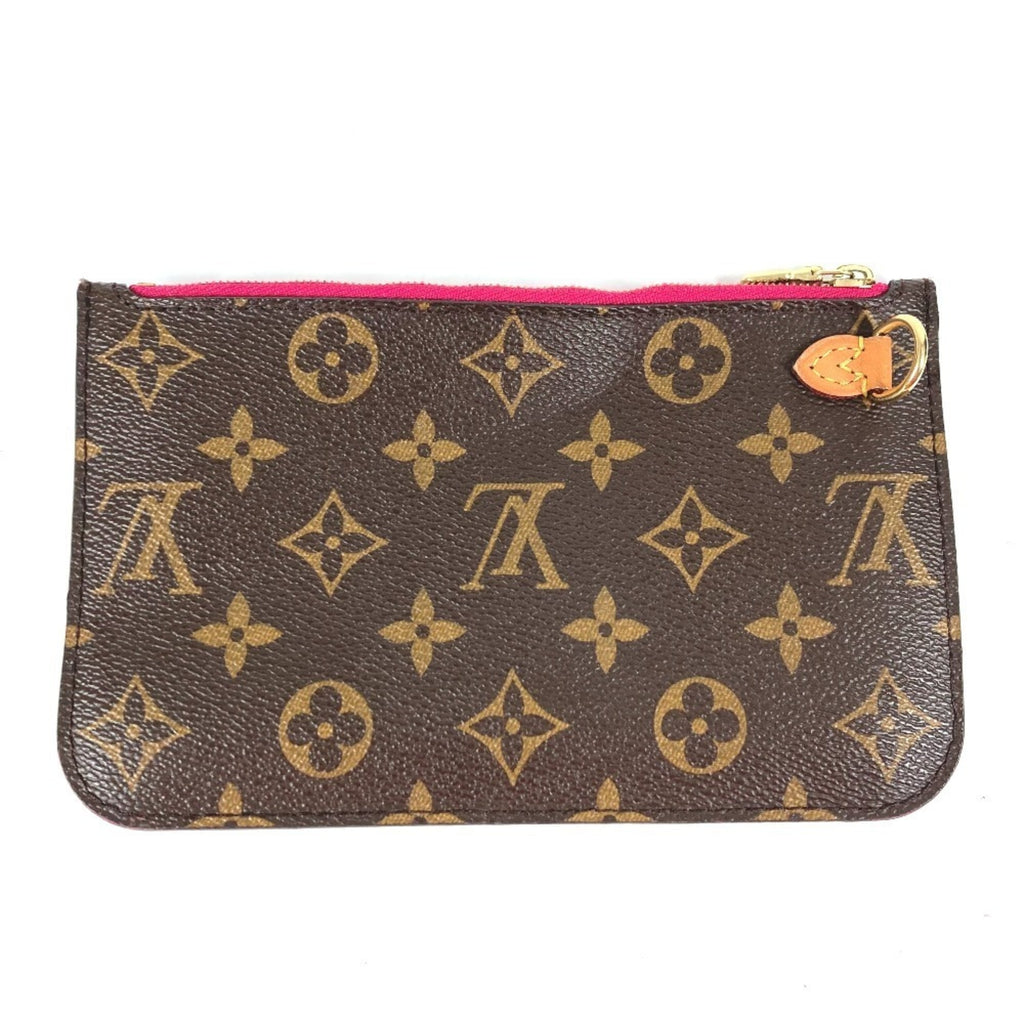 Louis Vuitton Brown Monogram Pink Monogram Clutch Bag Pouch (Pre-Owned)