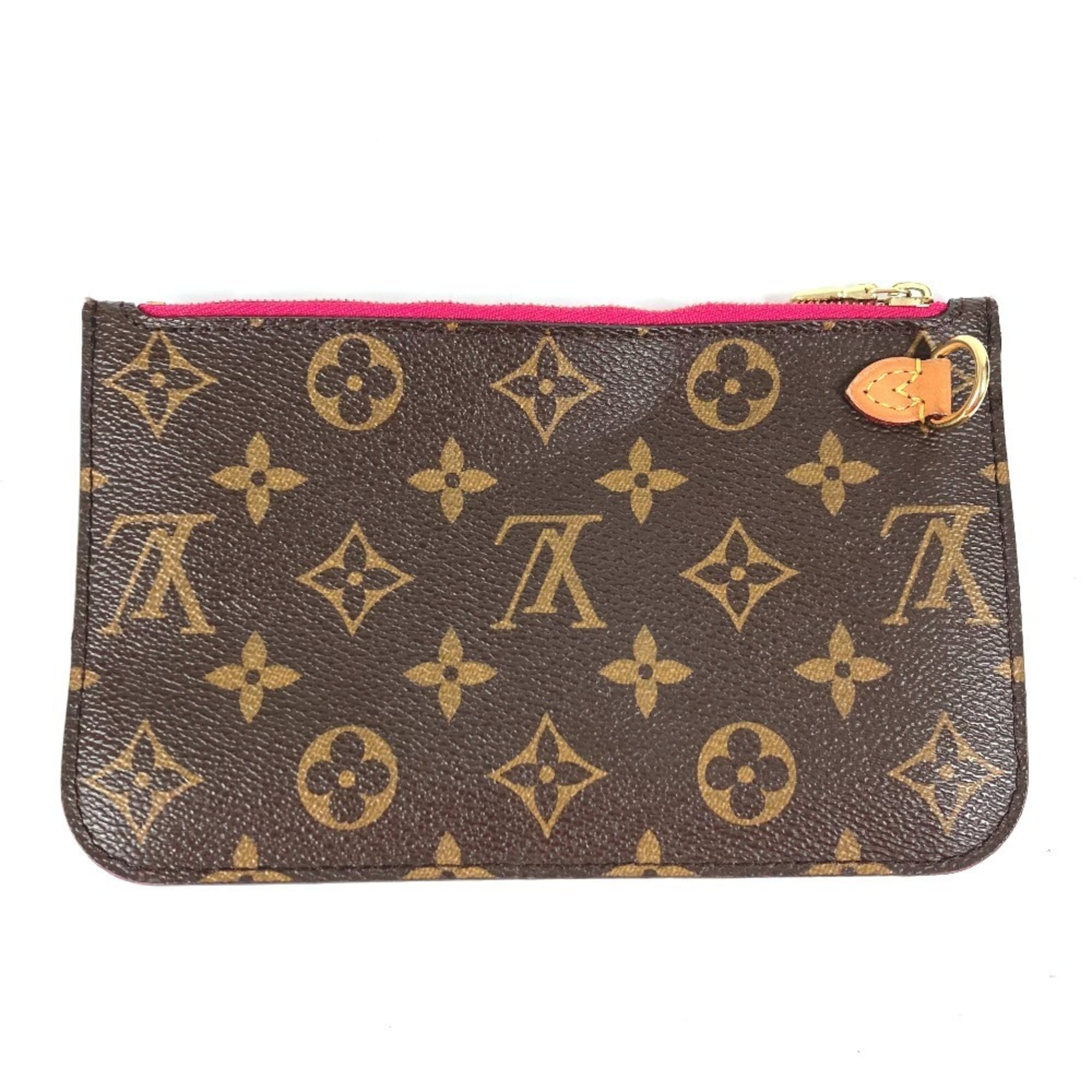 Louis Vuitton Brown Monogram Pink Monogram Clutch Bag Pouch (Pre-Owned)