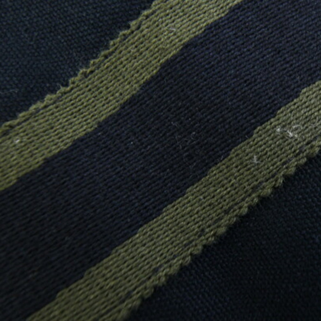 Hermes Green Navy Olive Cotton Canvas Handbag Tote Bag (Pre-Owned)