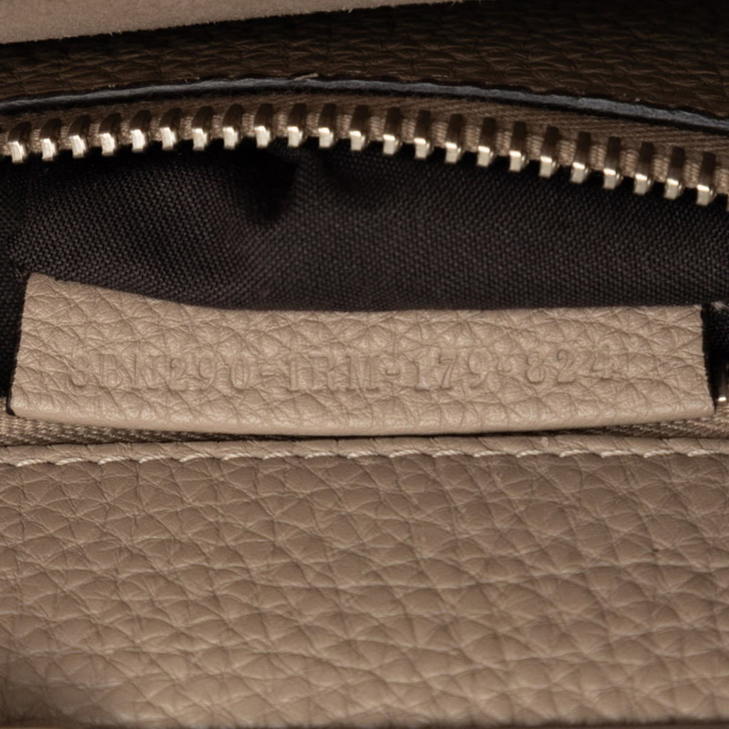Fendi Grayish Leather Handbag (Pre-Owned)