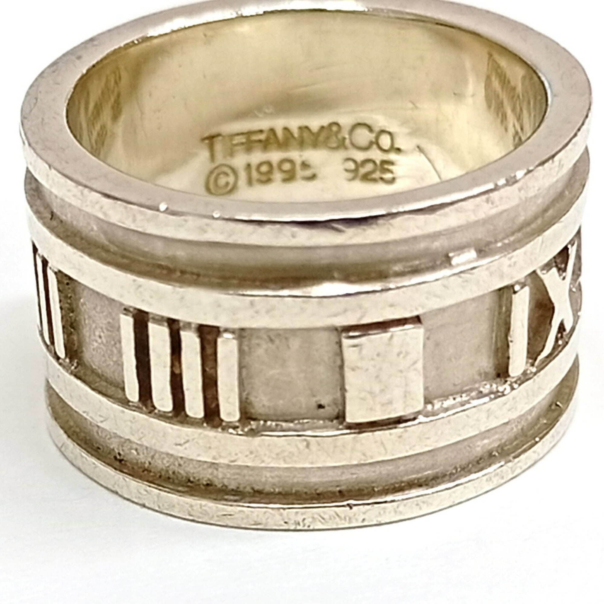 Tiffany Silver Silver 925 Band Ring (Pre-Owned)
