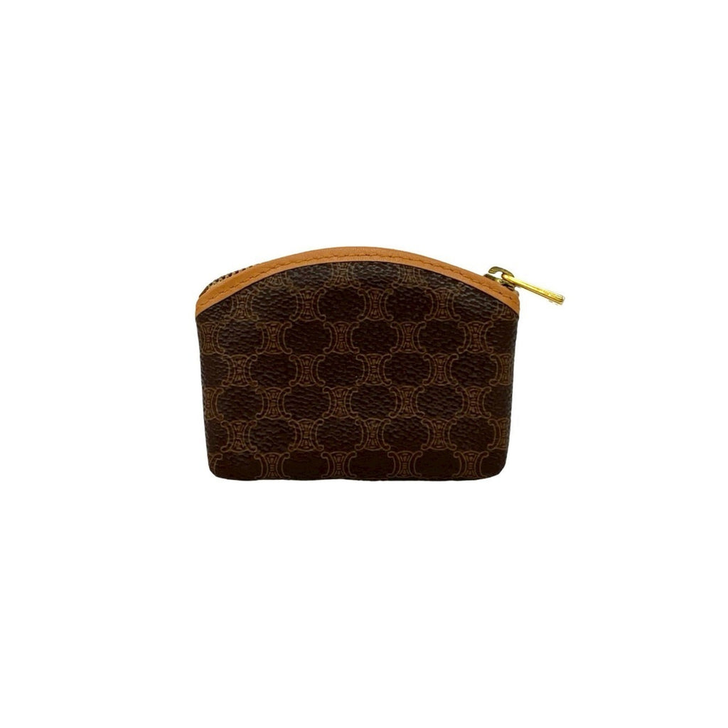 Celine Brown Leather Pvc Coin Purse/Coin Case (Pre-Owned)