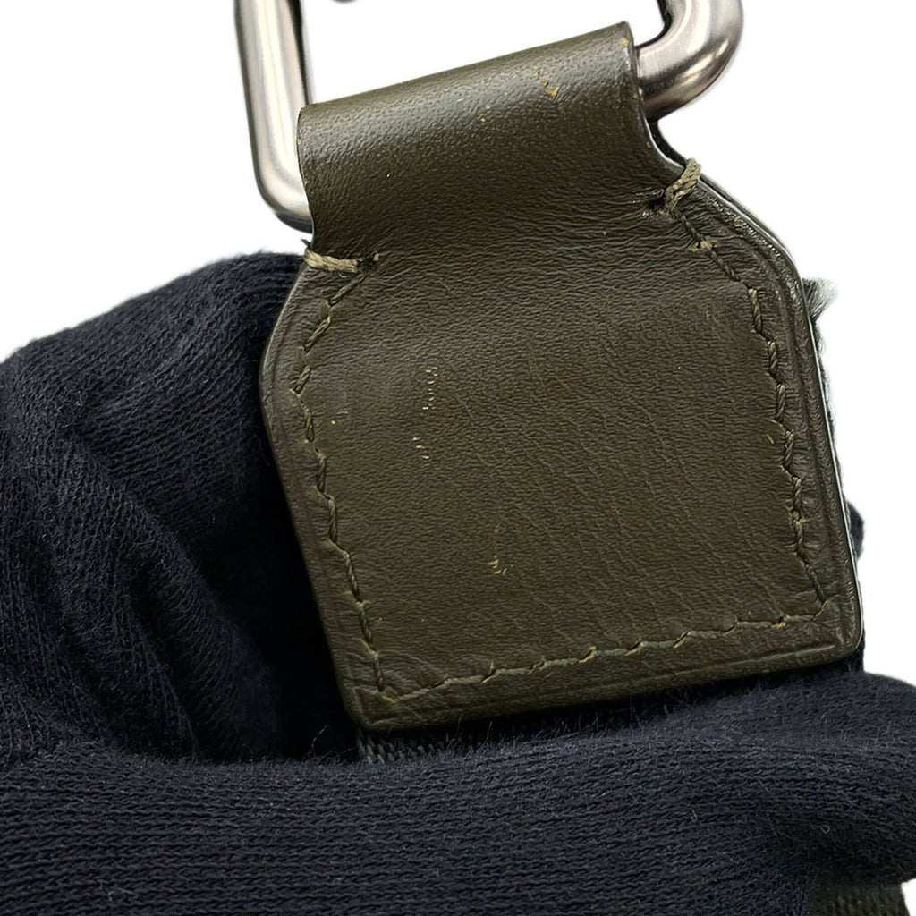 Louis Vuitton Monogram Impression Khaki Denim Shoulder Bag (Pre-Owned)