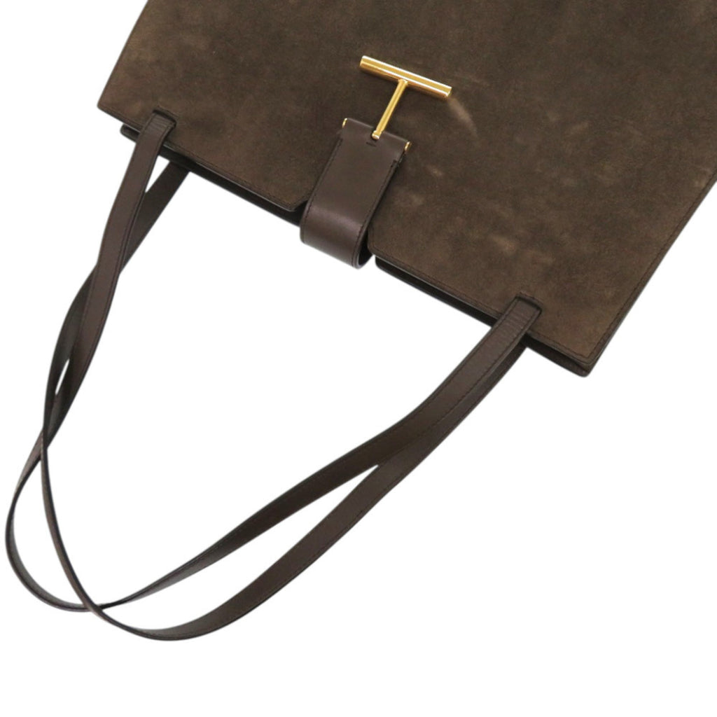 Tom Ford Brown Leather Tote Bag (Pre-Owned)