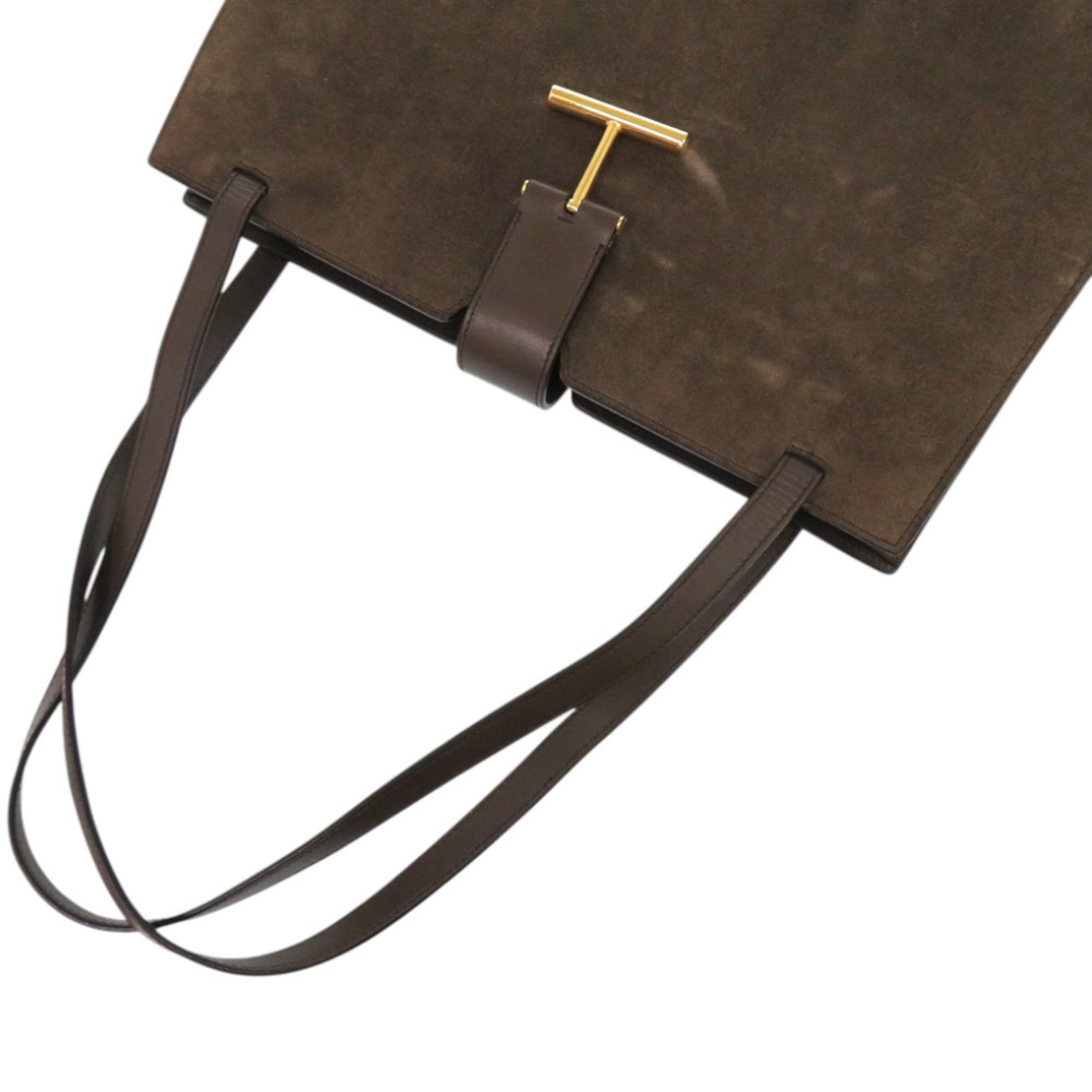 Tom Ford Brown Leather Tote Bag (Pre-Owned)