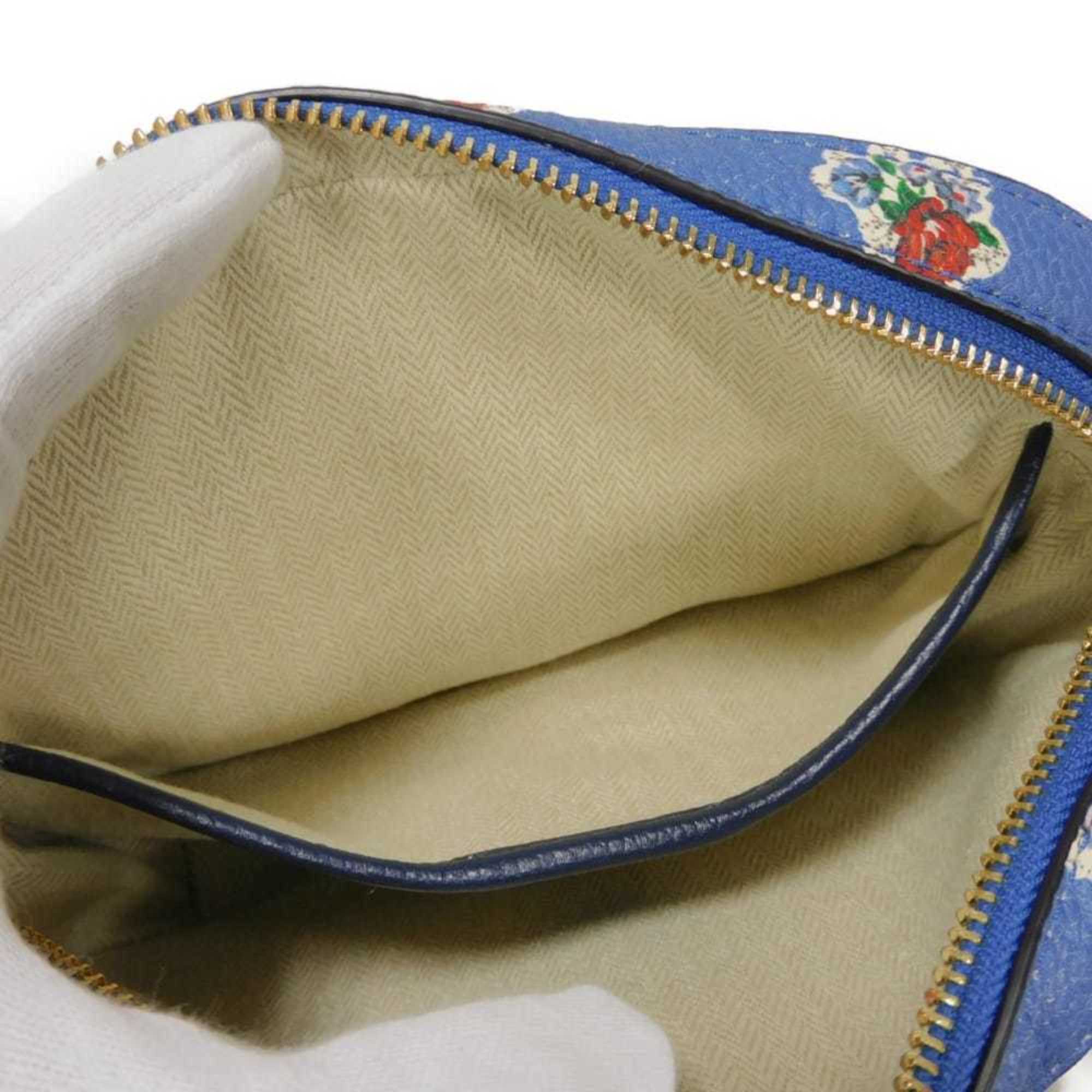 Tory Burch Blue Multi-Color Leather Shoulder Bag (Pre-Owned)