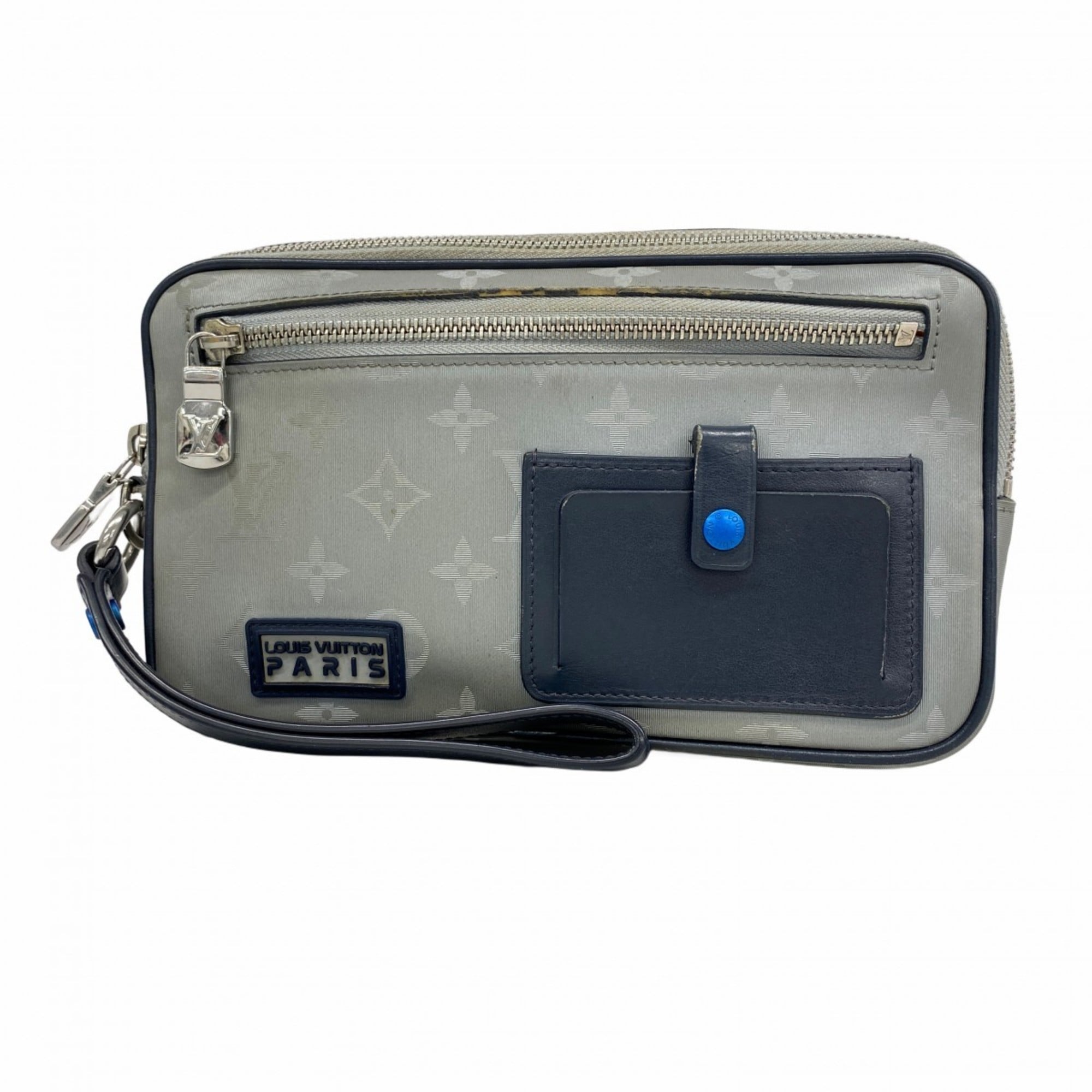 Louis Vuitton Gray Clutch Bag (Pre-Owned)