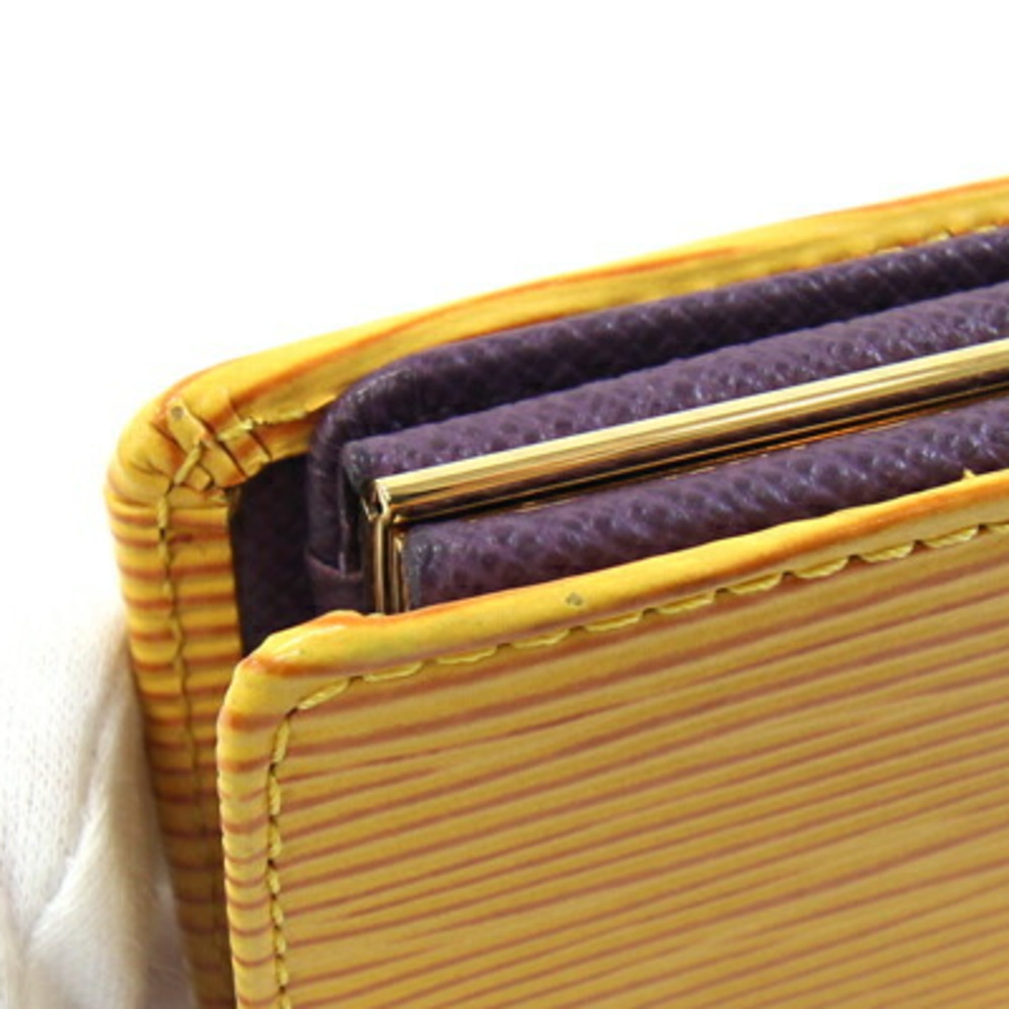 Louis Vuitton Yellow Epi Leather Long Wallet (Bi-Fold) (Pre-Owned)