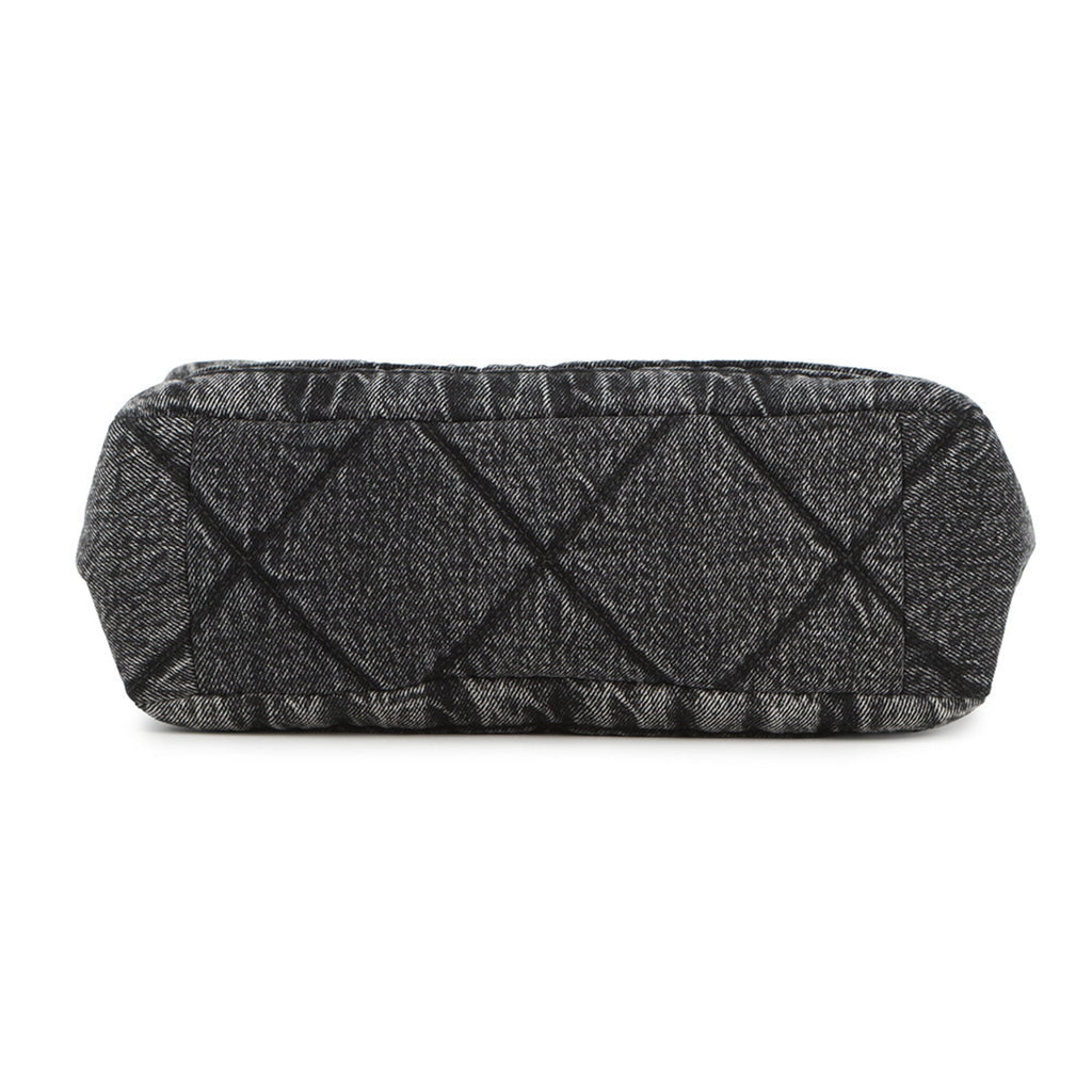 Chanel Matelasse Black Denim Shoulder Bag (Pre-Owned)